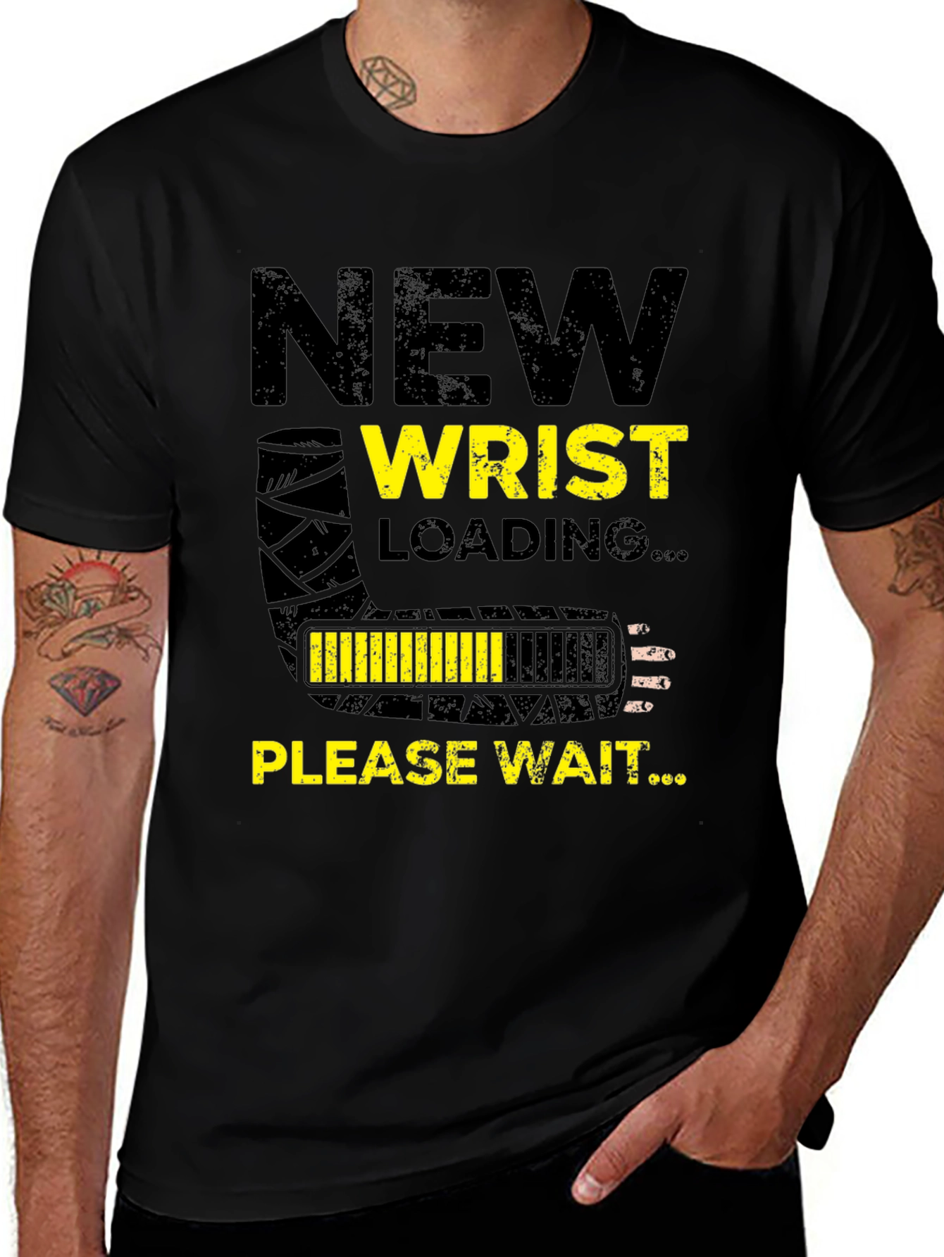 Variant 5 of New Wrist Loading Funny Graphic T-Shirt
