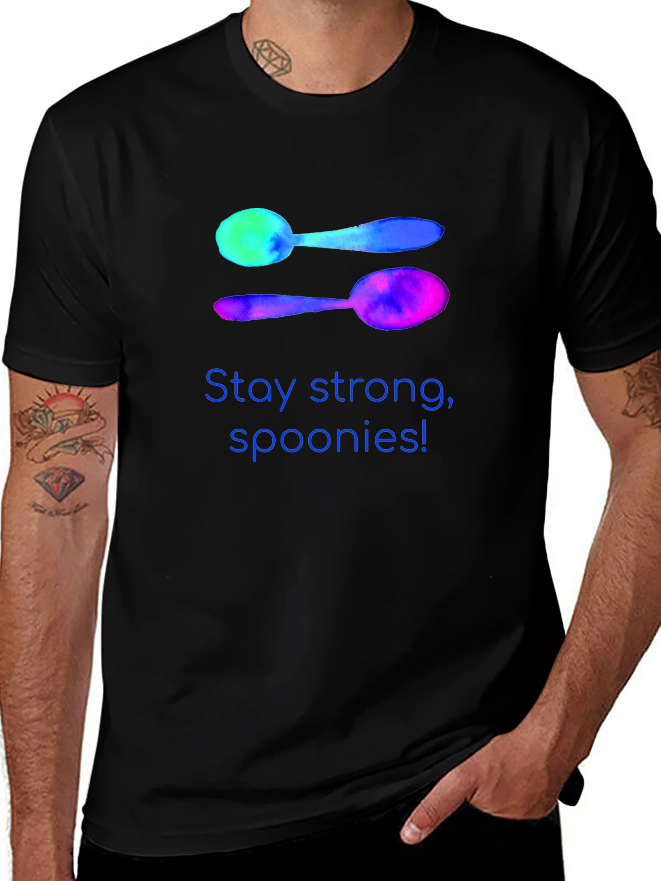 Variant 5 of Stay Strong Spoonies Graphic T-Shirt