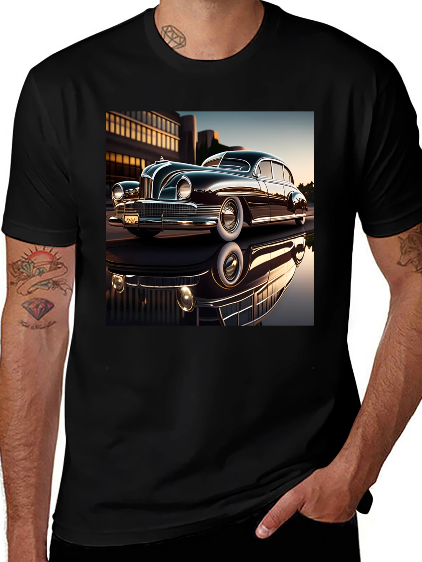 Variant 7 of Classic Car T-Shirt - Vintage Ride Design