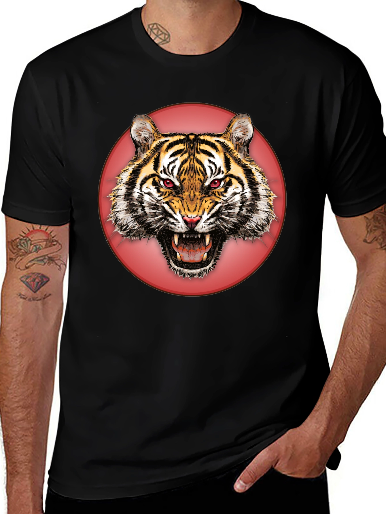 Variant 23 of Tiger Graphic Tee - Bold Animal Print Shirt