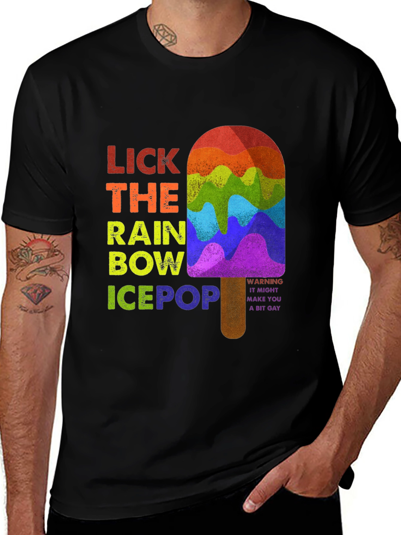 Lick the Rainbow Pride Ice Pop T-Shirt
