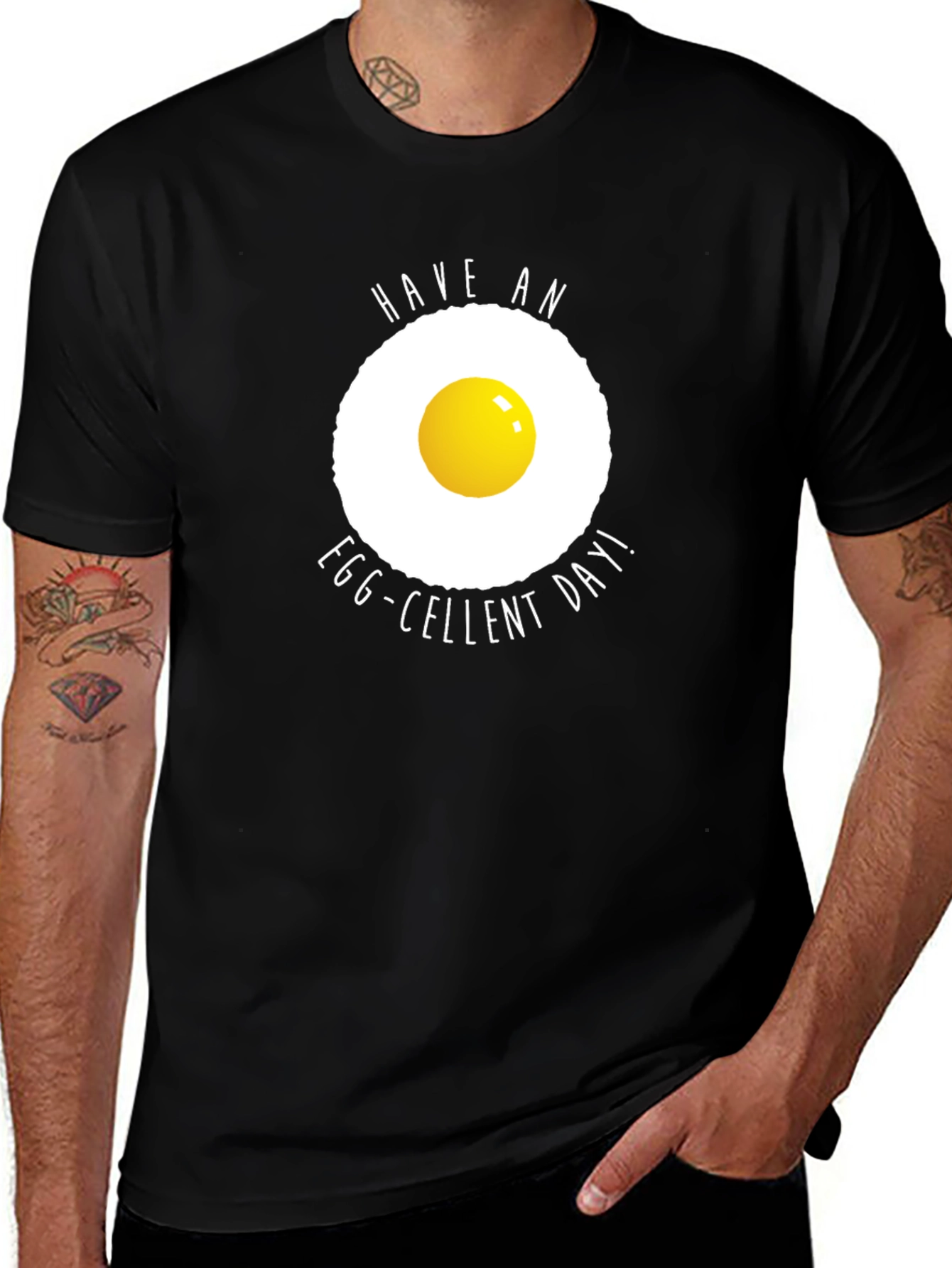 Variant 7 of Egg-cellent Day T-Shirt - Funny Breakfast Tee