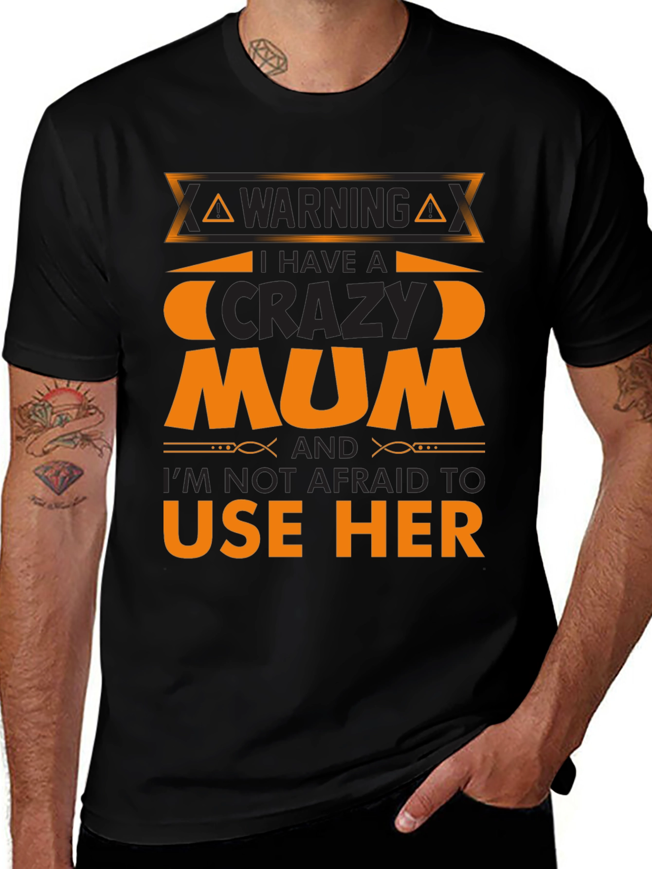 Variant 11 of Crazy Mum T-Shirt - Funny Novelty Gift