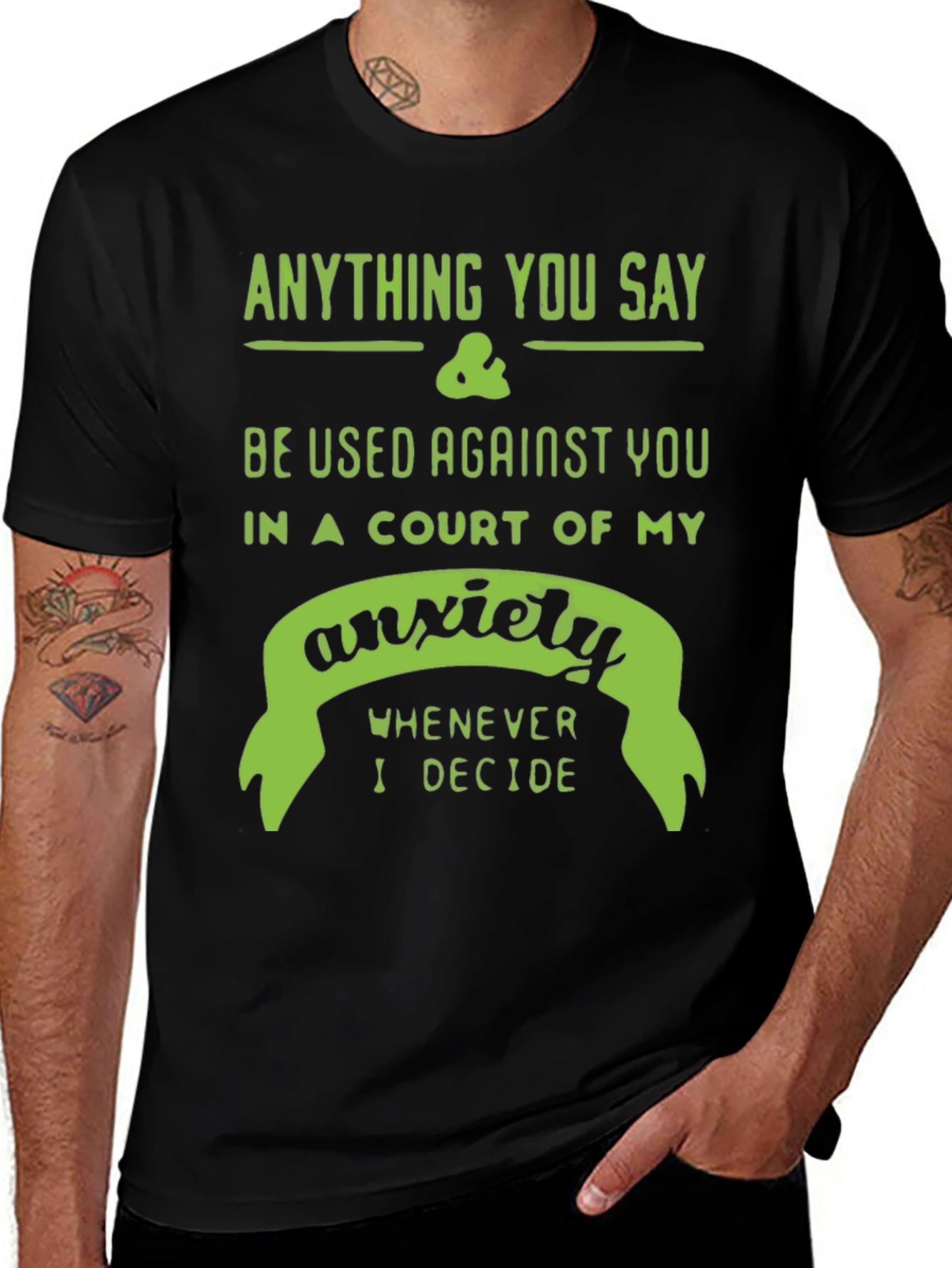 Variant 20 of Anxiety Court T-Shirt - Funny Sarcastic Tee