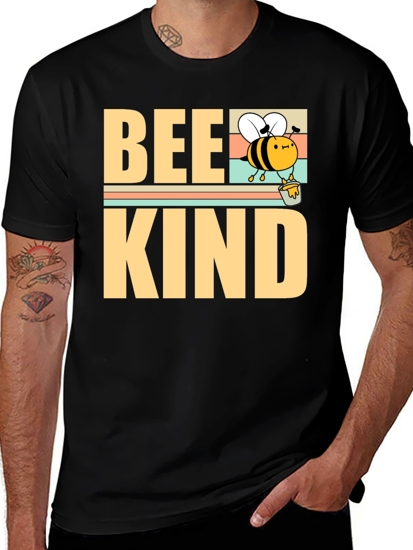 Variant 4 of Bee Kind Graphic Tee - Positive Message T-Shirt