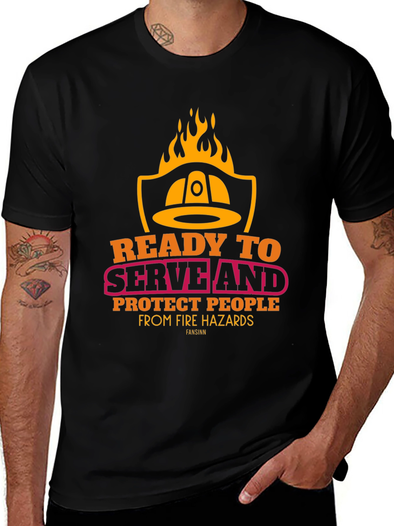 Firefighter Graphic Tee - Ready to Serve