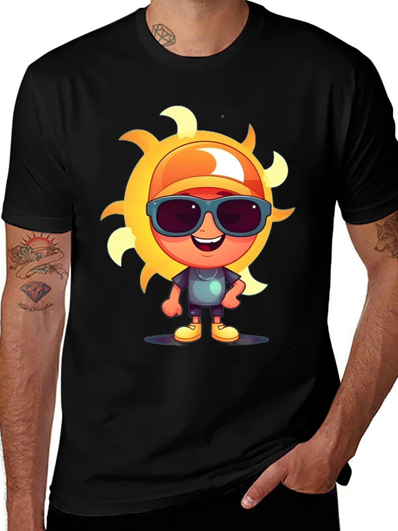 Variant 22 of Cartoon Sun Graphic Tee