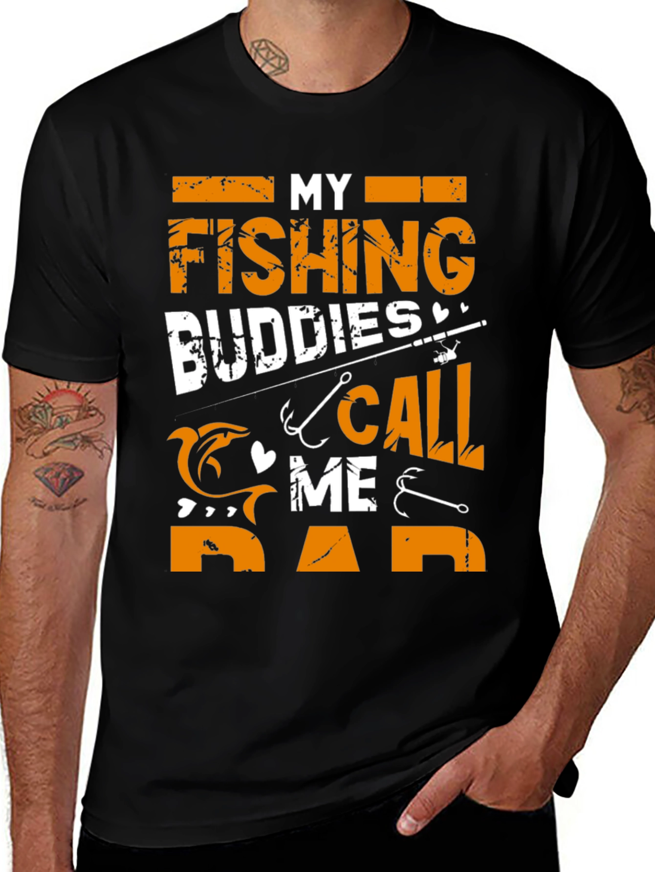 Variant 6 of Fishing Buddies Call Me Dad Graphic Tee