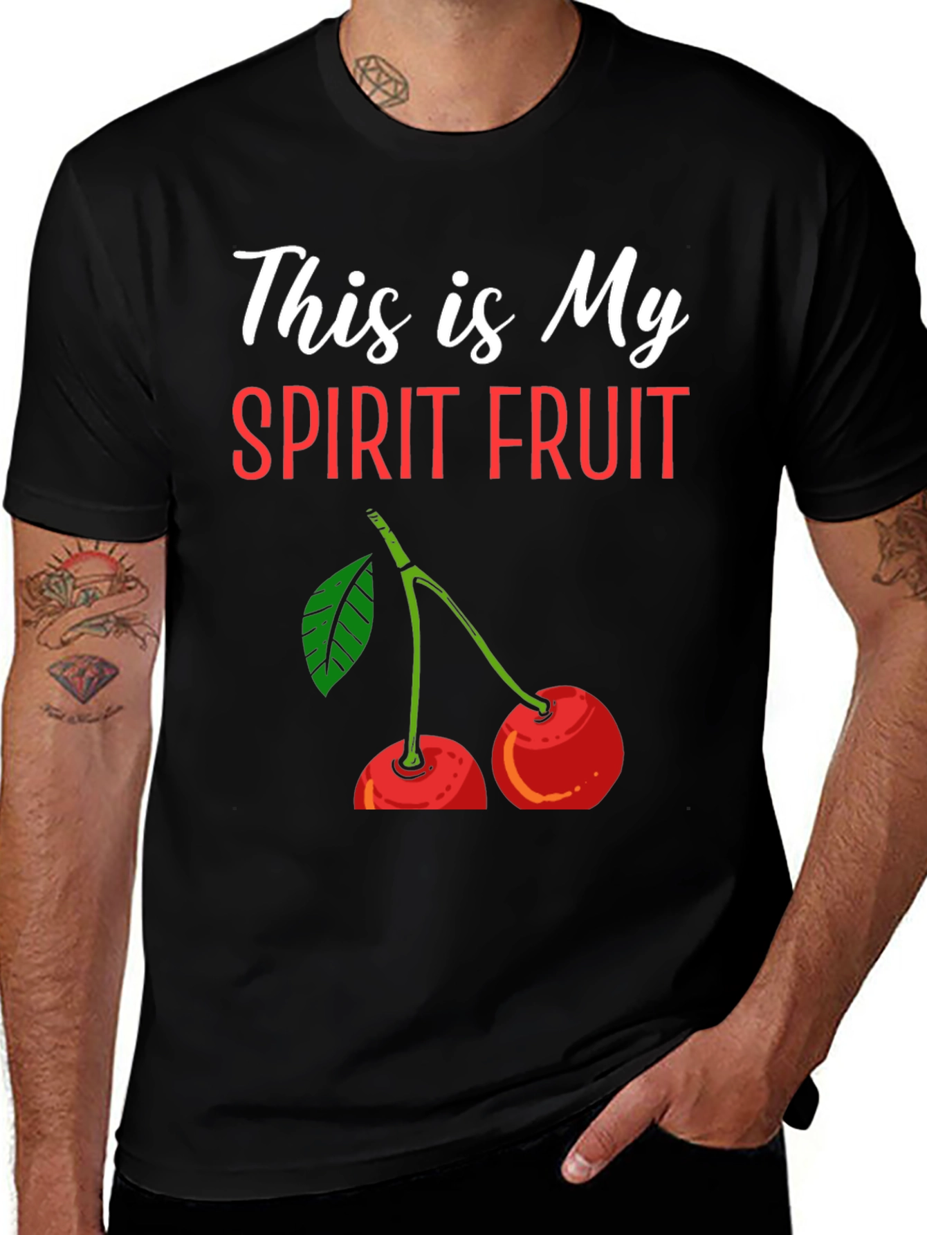 Variant 23 of My Spirit Fruit Cherry Graphic Tee