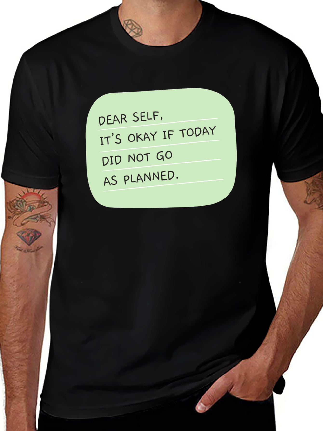 Variant 27 of Dear Self Graphic T-Shirt: Inspirational Message