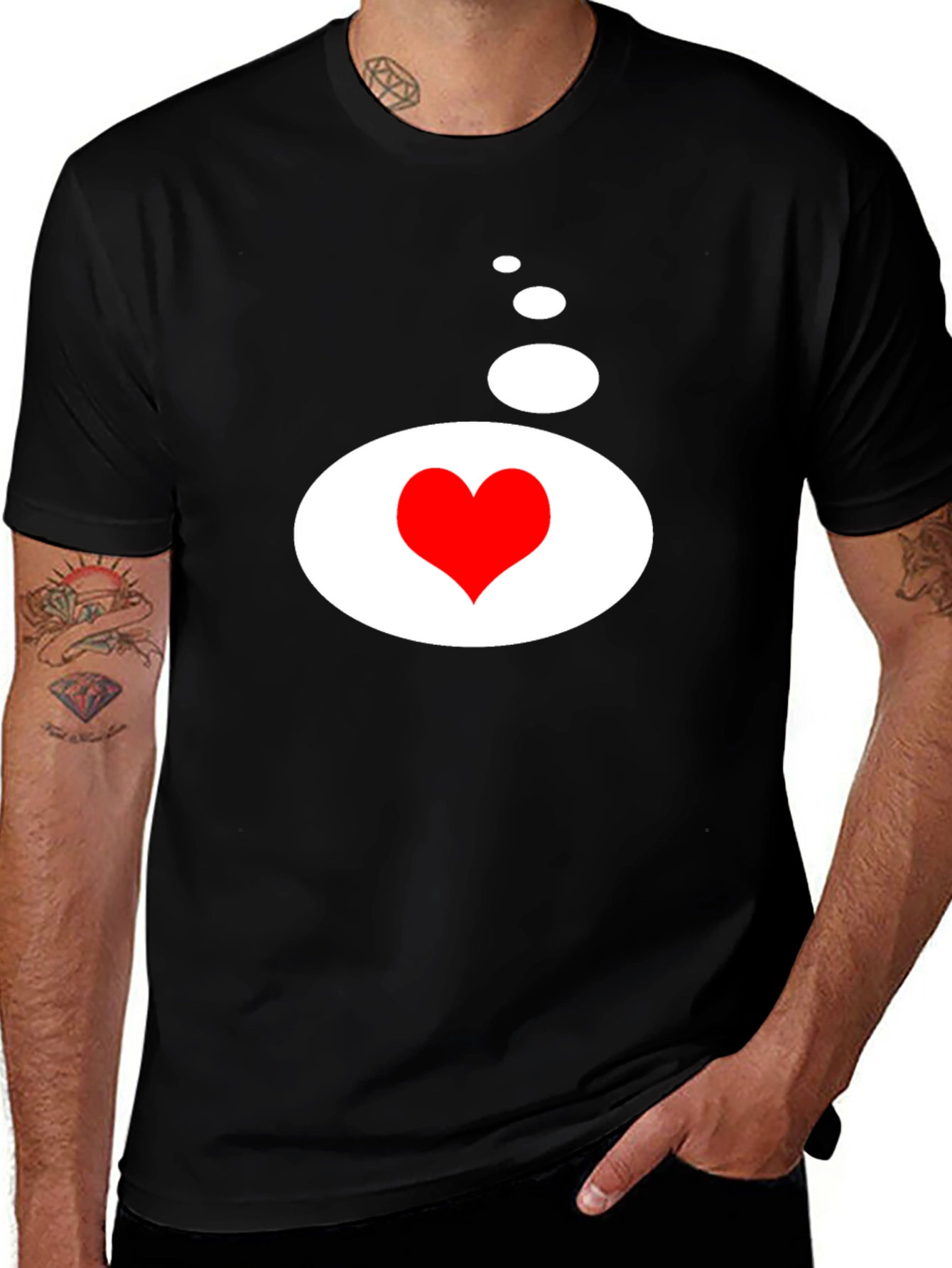 Variant 16 of Heart Thought Bubble Tee - Love on Your Mind!