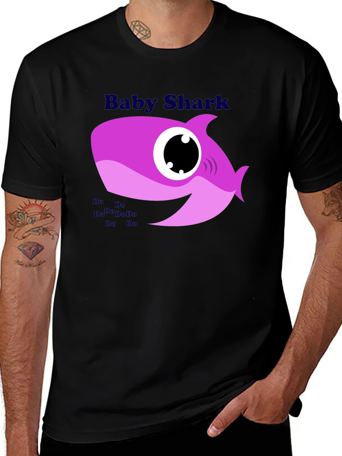 Baby Shark Graphic T-Shirt - Pink