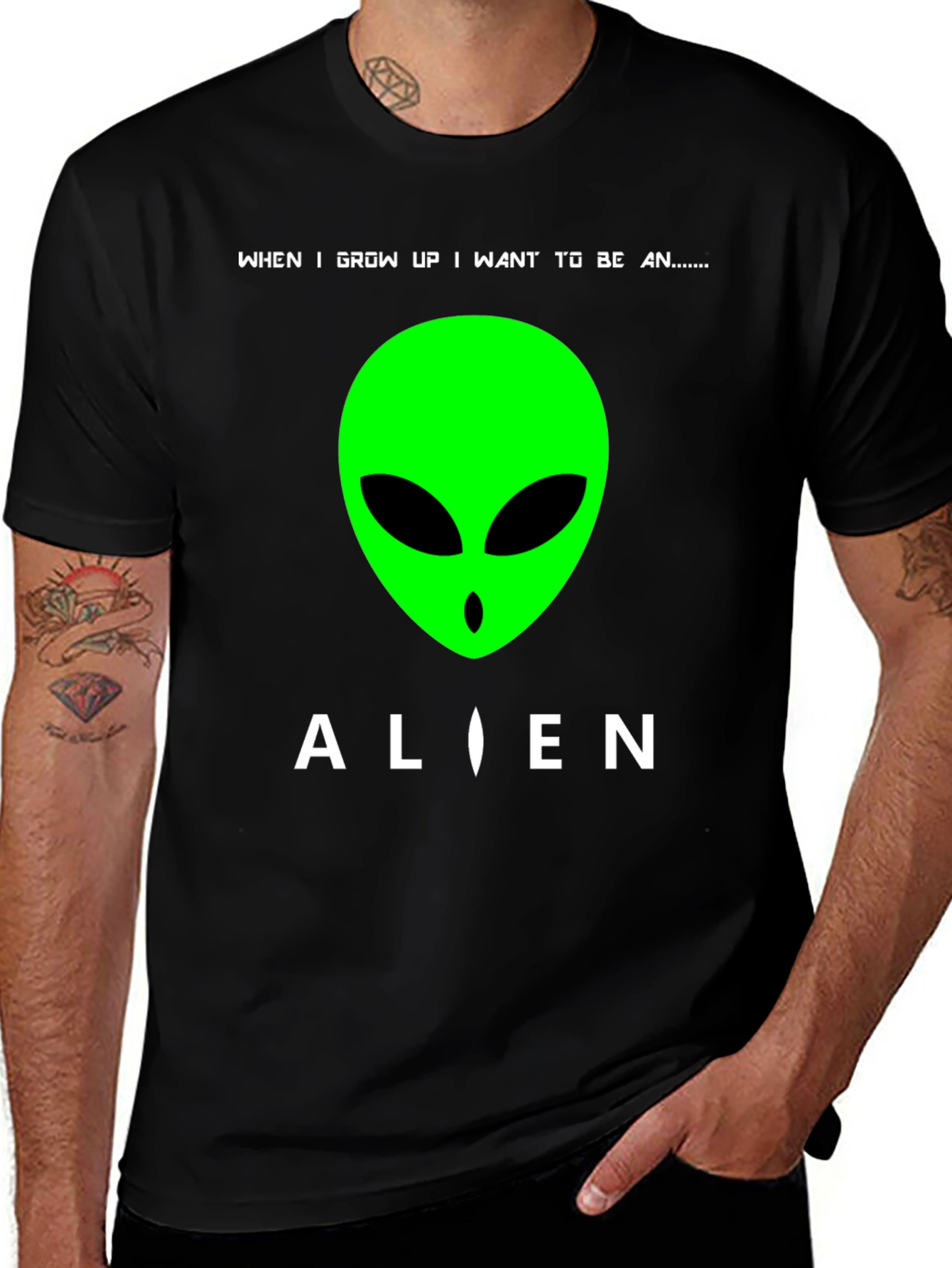 Variant 27 of Alien Graphic Tee - "When I Grow Up I Want to Be..."