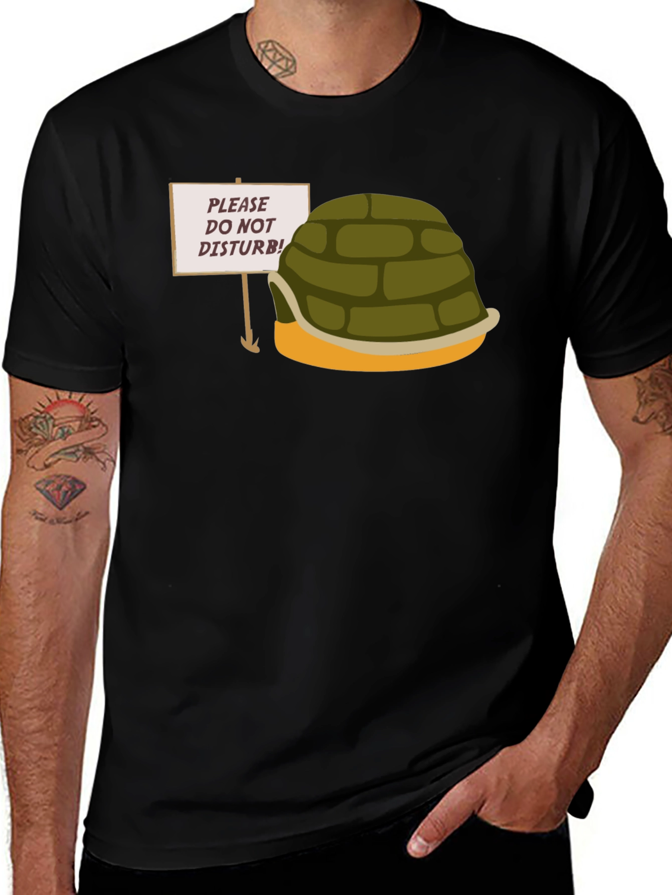 Variant 21 of Novelty Turtle Shell Graphic T-Shirt