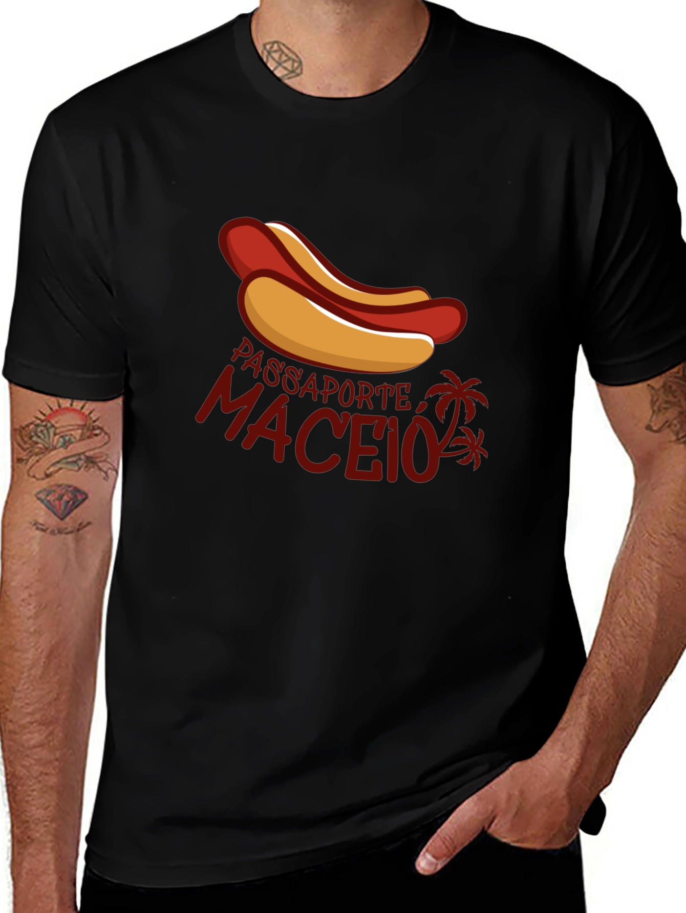 Passaporte Maceio Hot Dog Graphic T-Shirt
