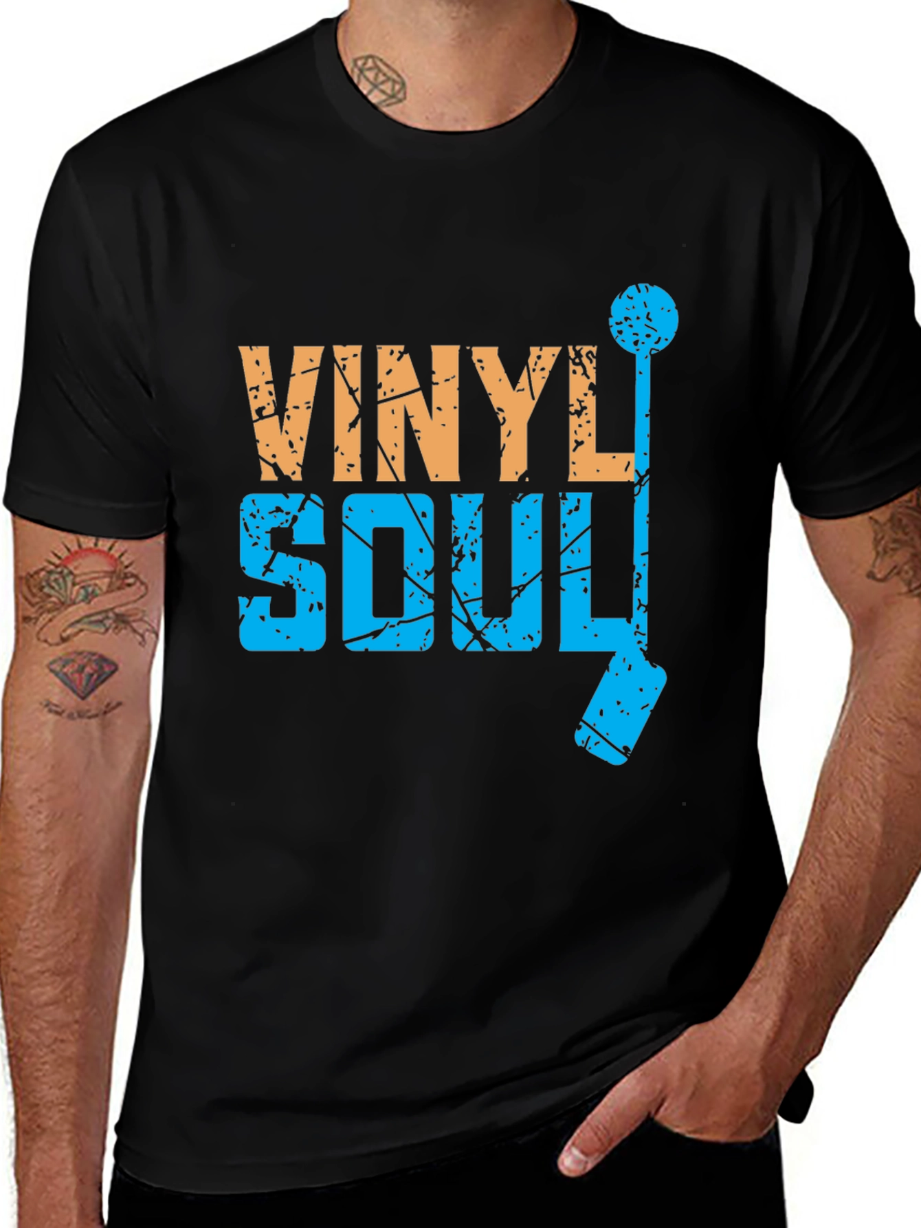 Variant 9 of Vinyl Soul Graphic T-Shirt