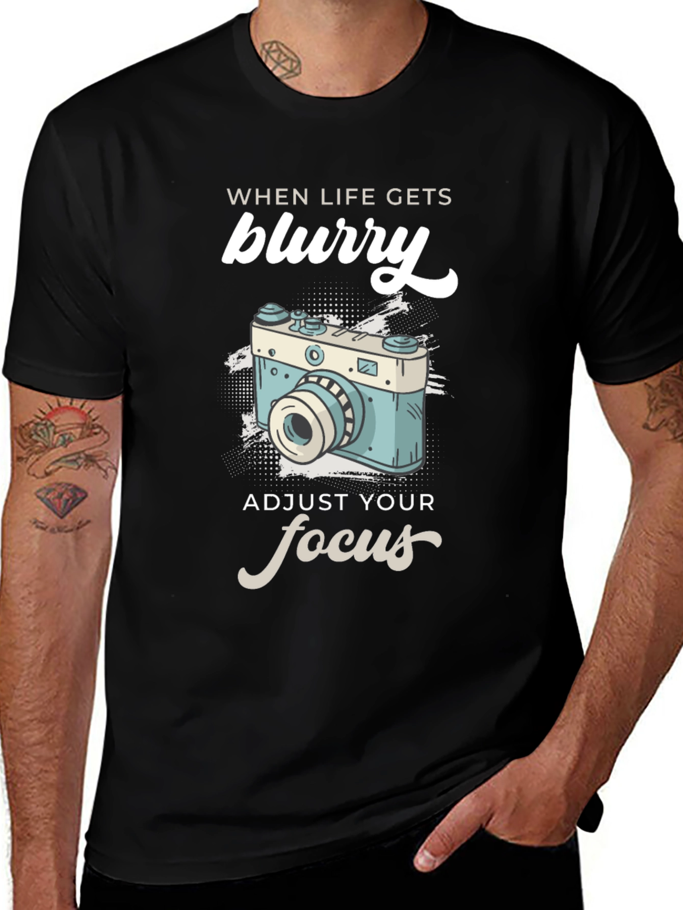 Variant 25 of When Life Gets Blurry T-Shirt