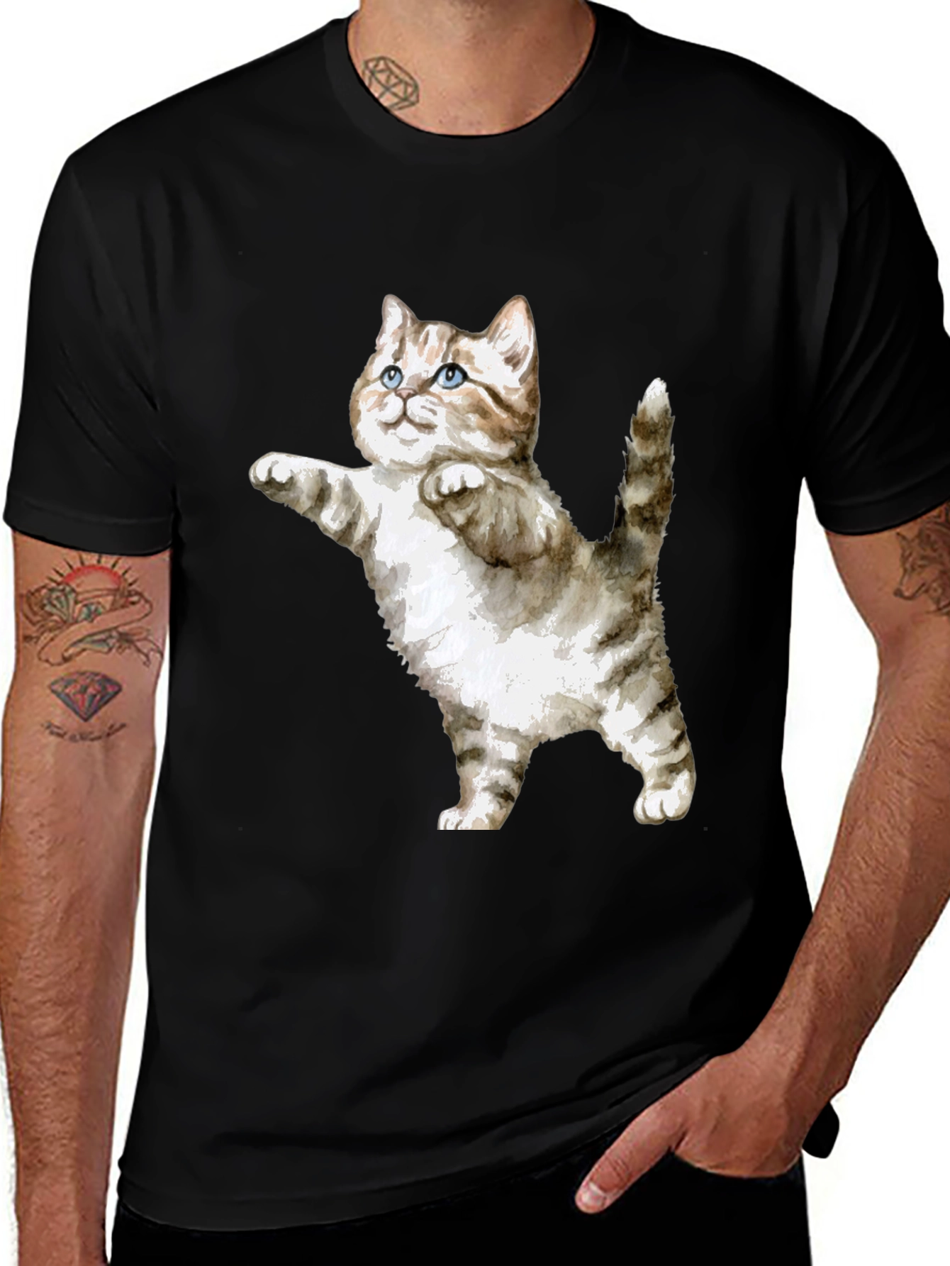 Variant 9 of Funny Cat T-Shirt - Cute Kitten Graphic Tee