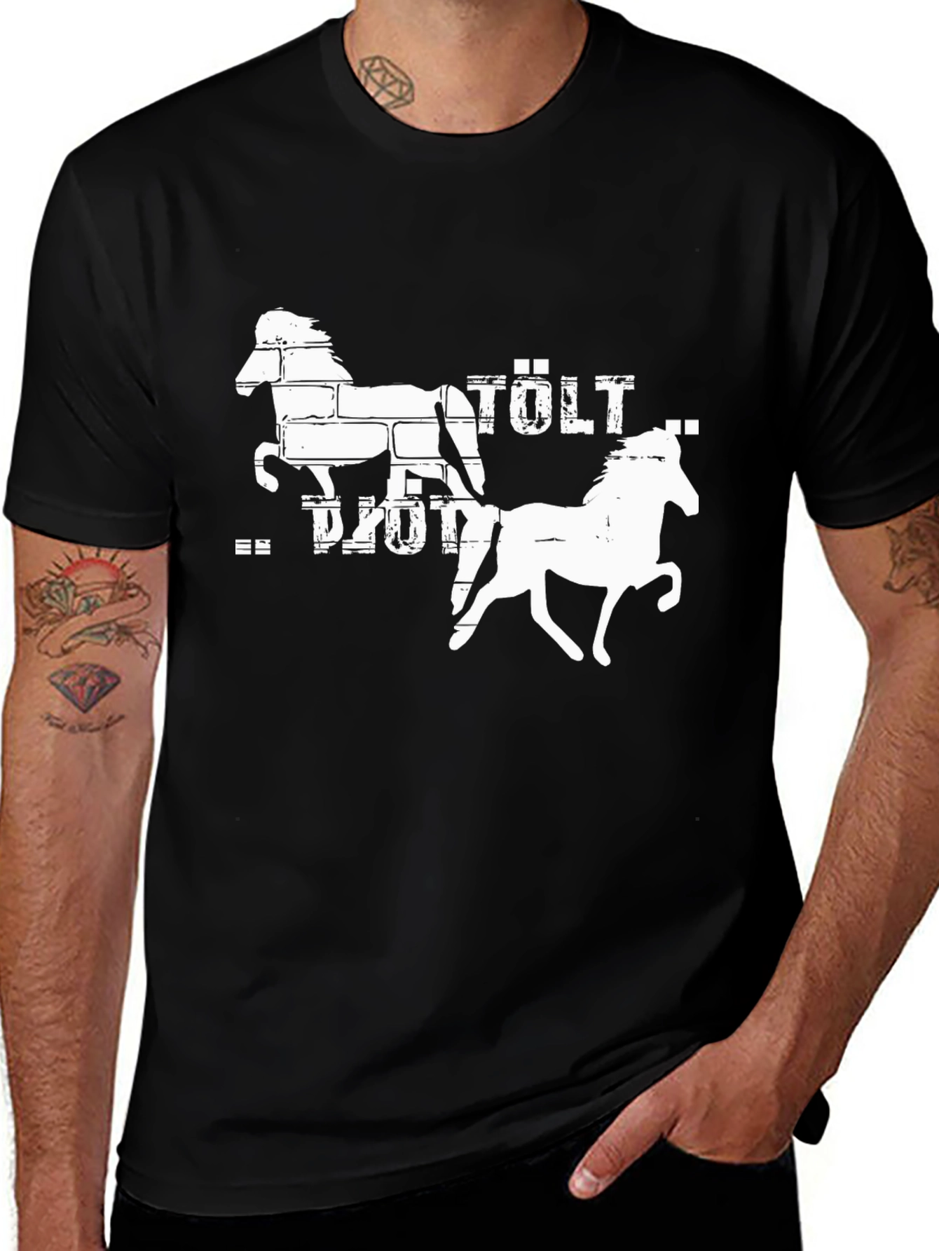 Tölt Revolution Black Graphic Tee