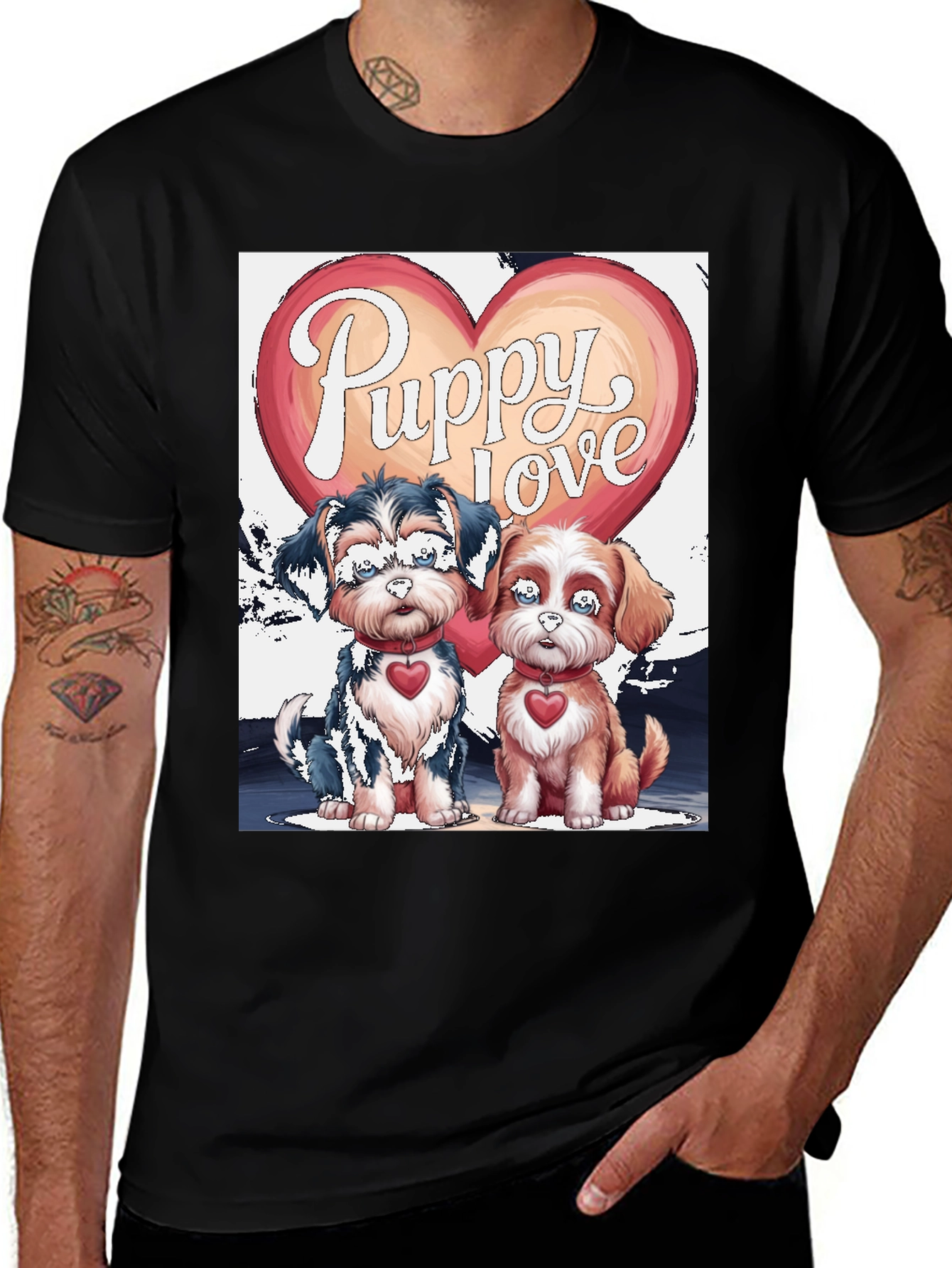 Variant 27 of Puppy Love Valentine's Day Graphic Tee