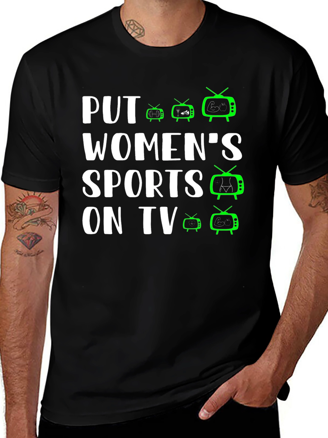 Variant 11 of Put Women's Sports On TV T-Shirt