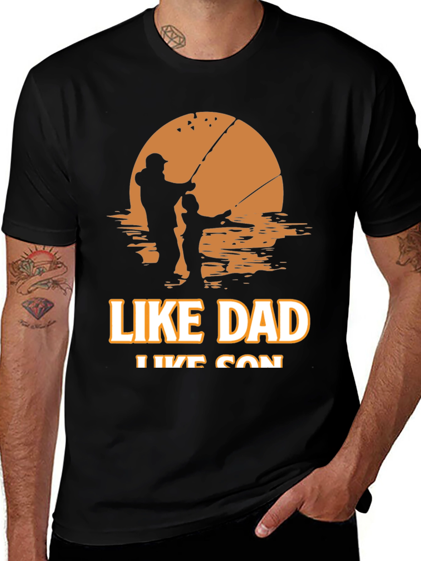 Variant 9 of Like Dad Like Son Fishing T-Shirt