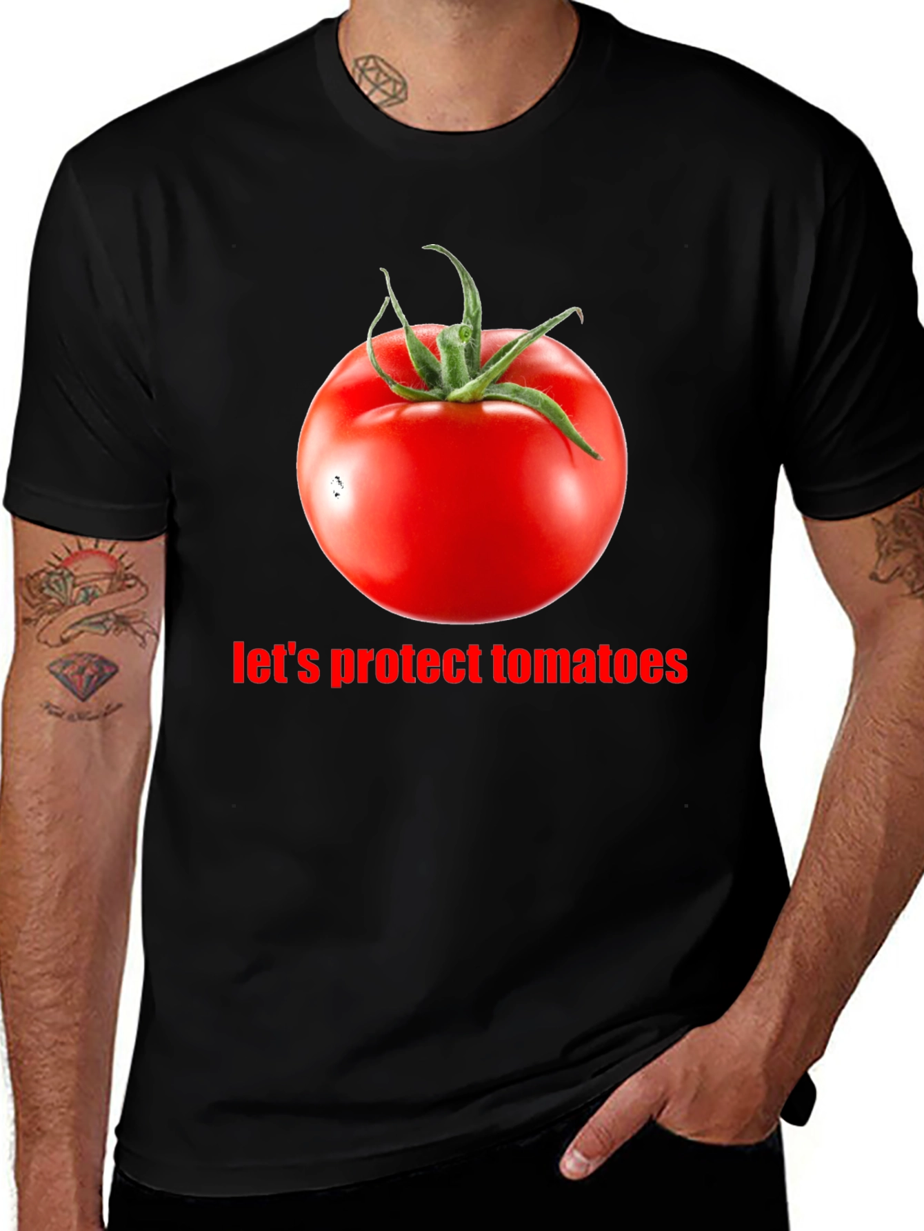 Tomato Protection T-Shirt - Organic Food Advocate Tee