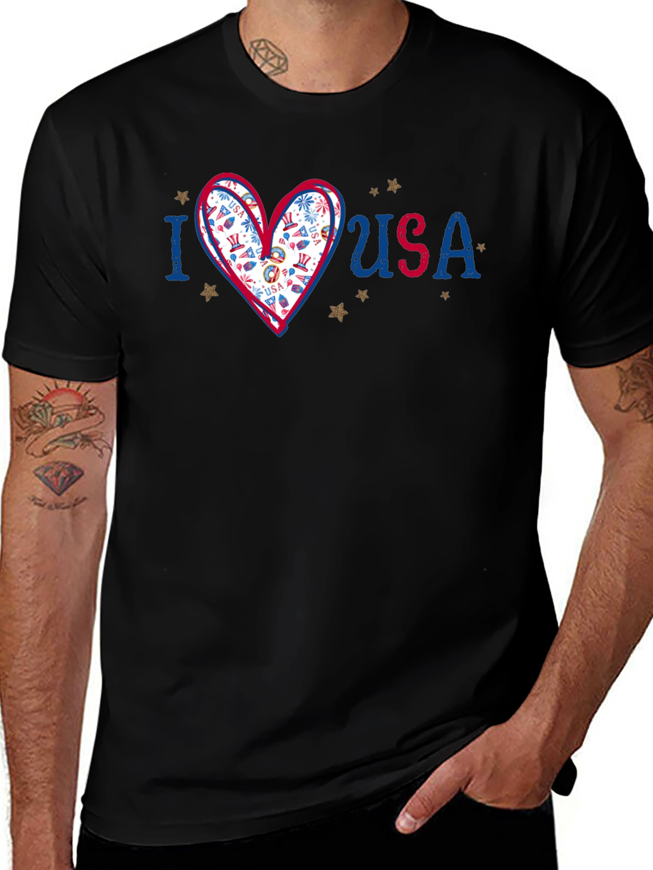 Variant 9 of I Love USA Graphic T-Shirt