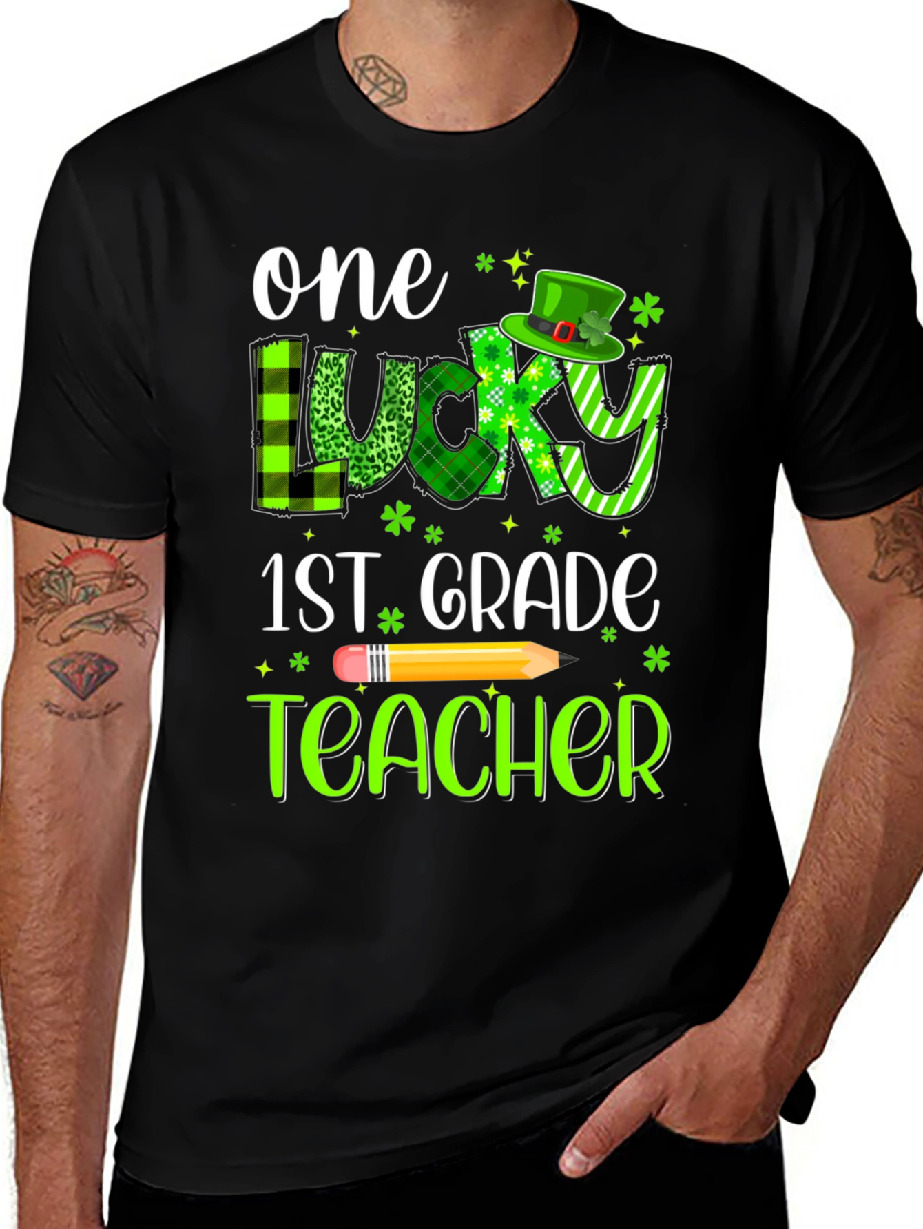 Lucky 1st Grade Teacher St. Patrick's Day T-Shirt