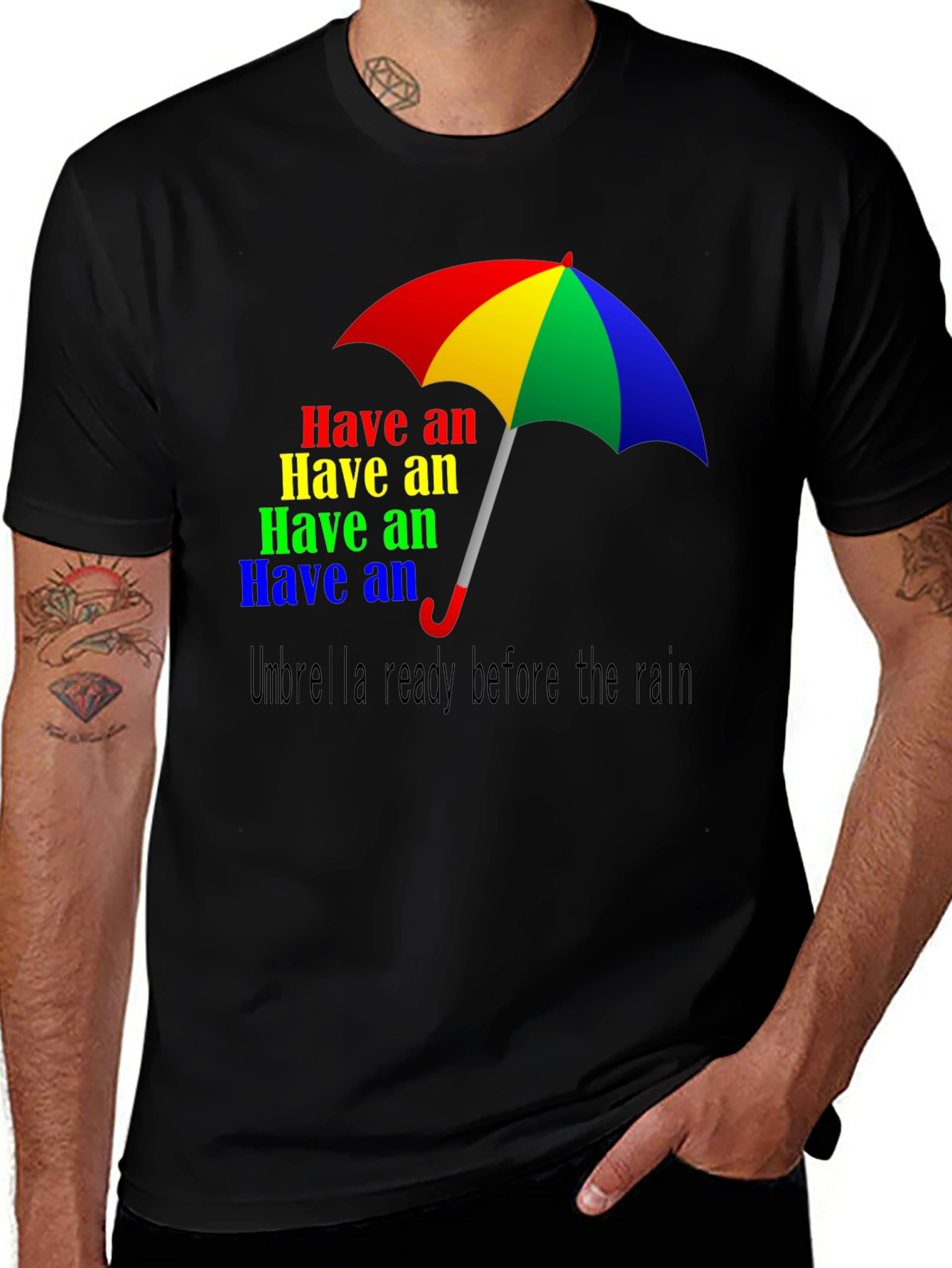 Variant 16 of Have an Umbrella Ready Graphic T-Shirt