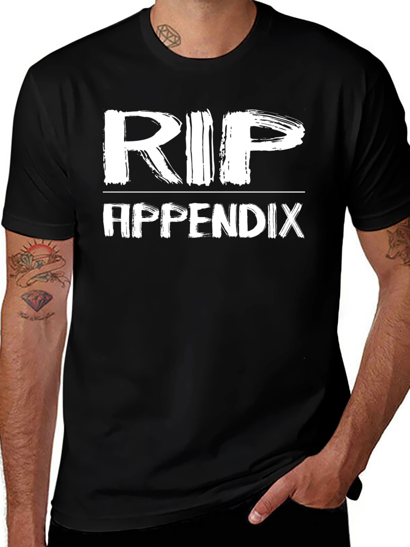 Variant 17 of RIP Appendix T-Shirt - Humor Surgery Recovery Tee