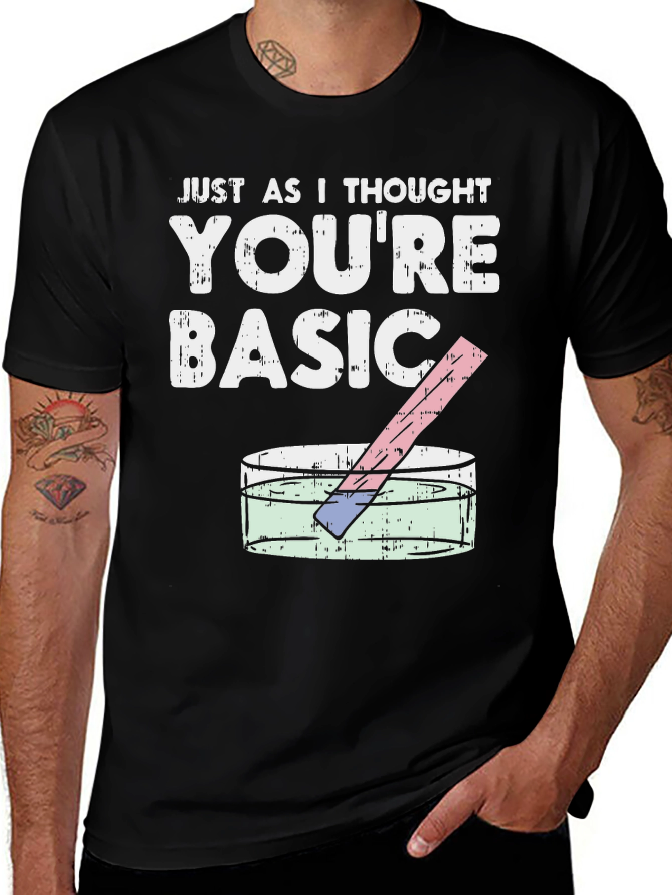 Variant 21 of You're Basic Funny Science T-Shirt
