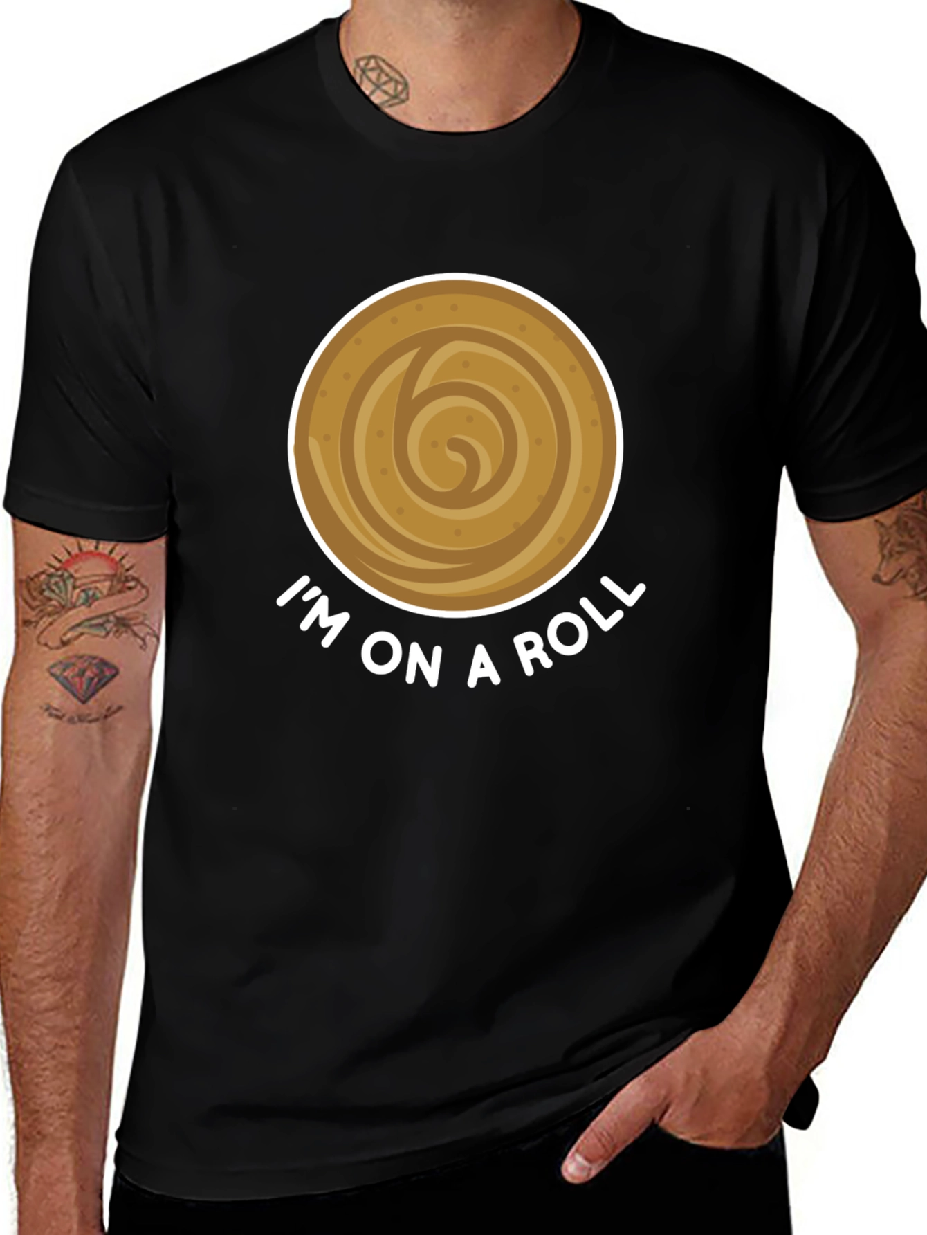 Variant 25 of I'm On A Roll Funny Cinnamon Roll T-Shirt