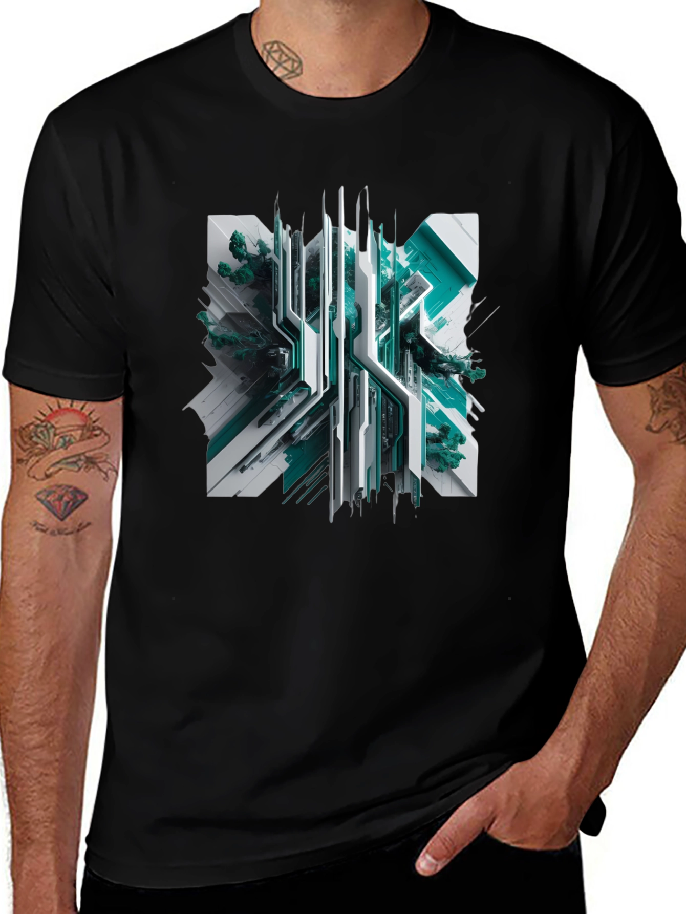 Variant 30 of Tech-Inspired Graphic Tee