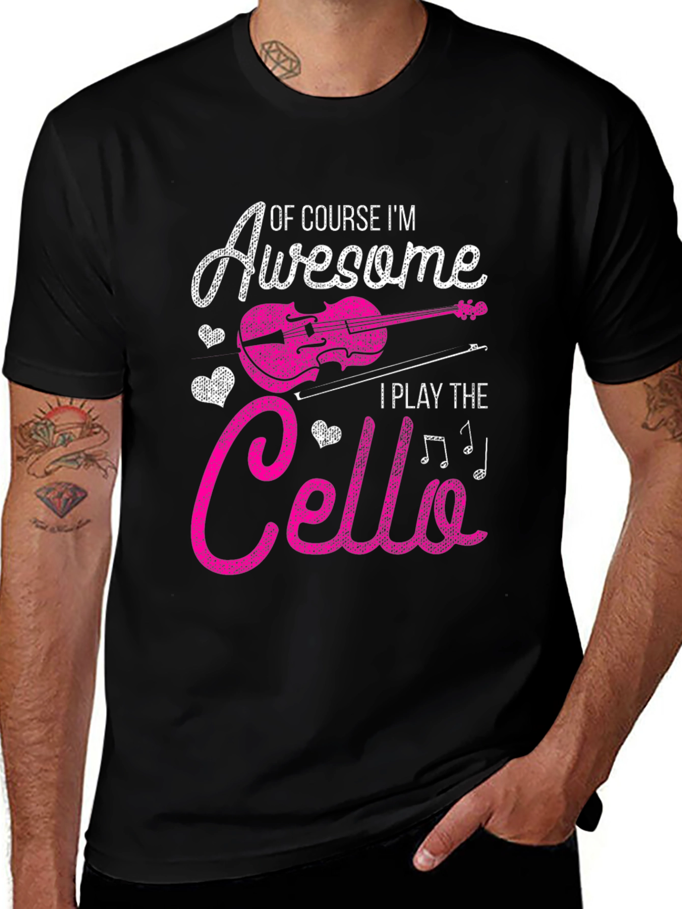 Variant 16 of Awesome Cello Player Graphic Tee