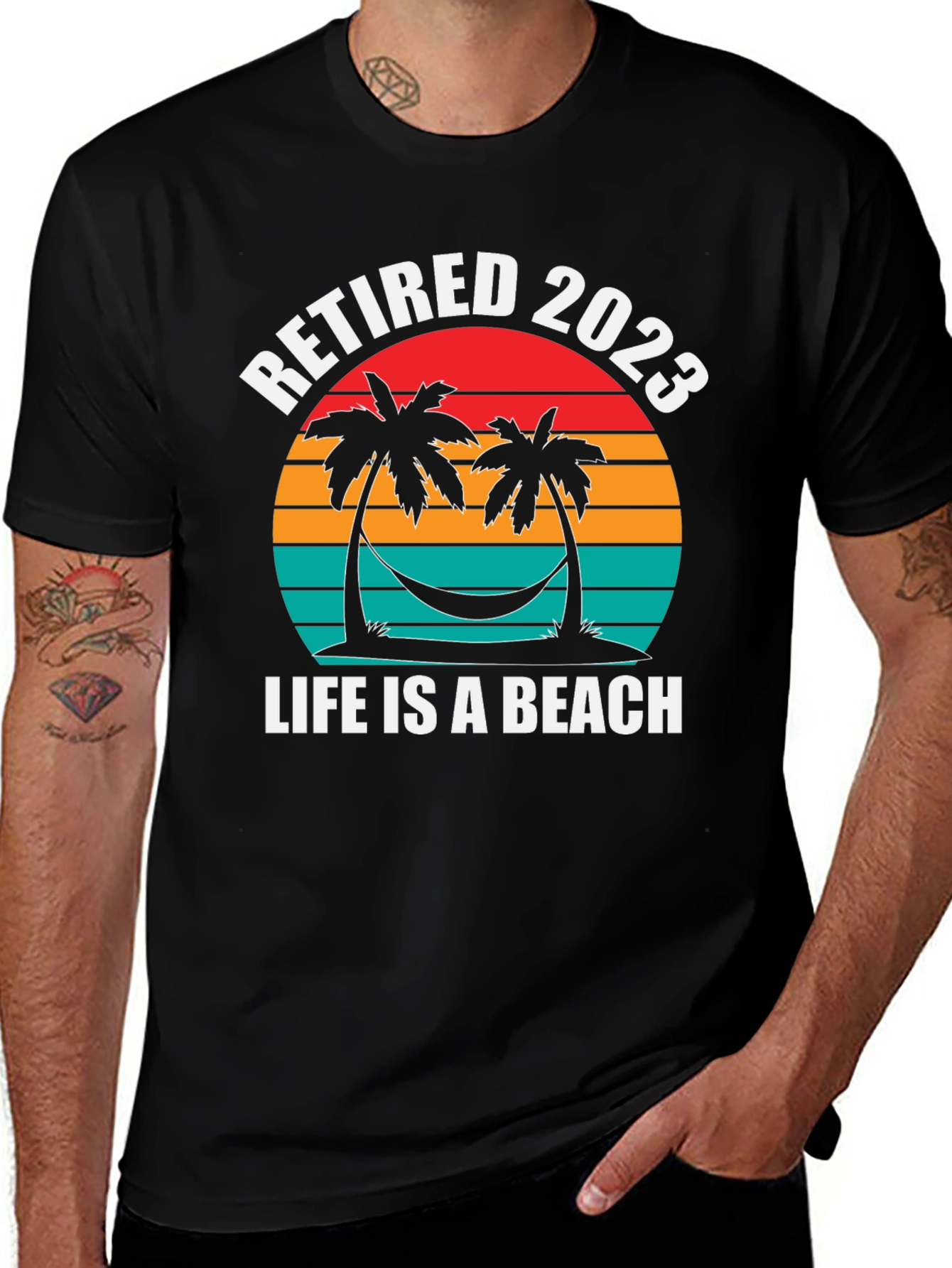 Variant 22 of Retired 2023 T-Shirt - Life is a Beach