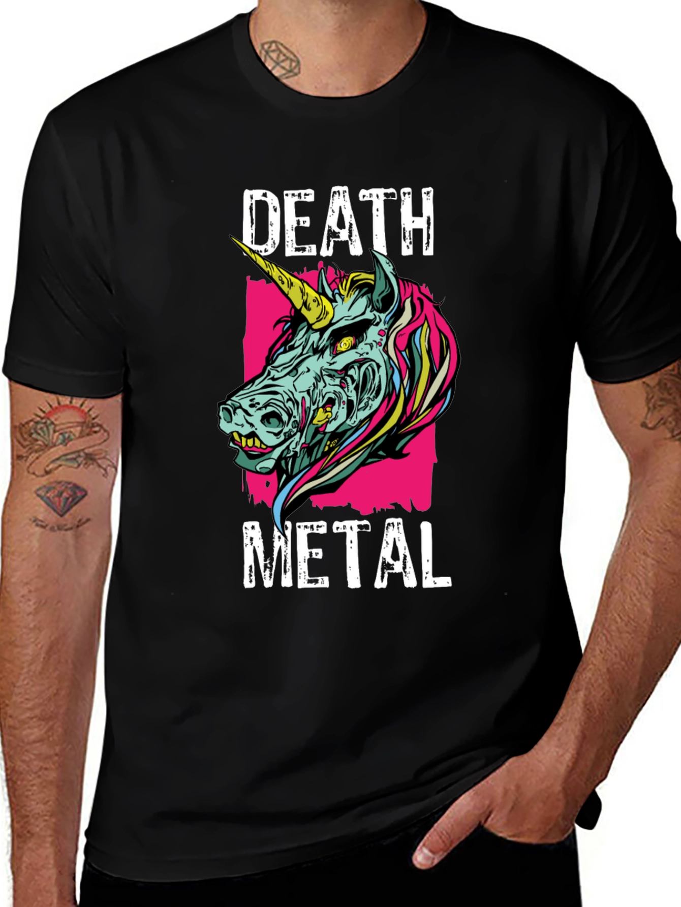 Variant 18 of Death Metal Unicorn T-Shirt