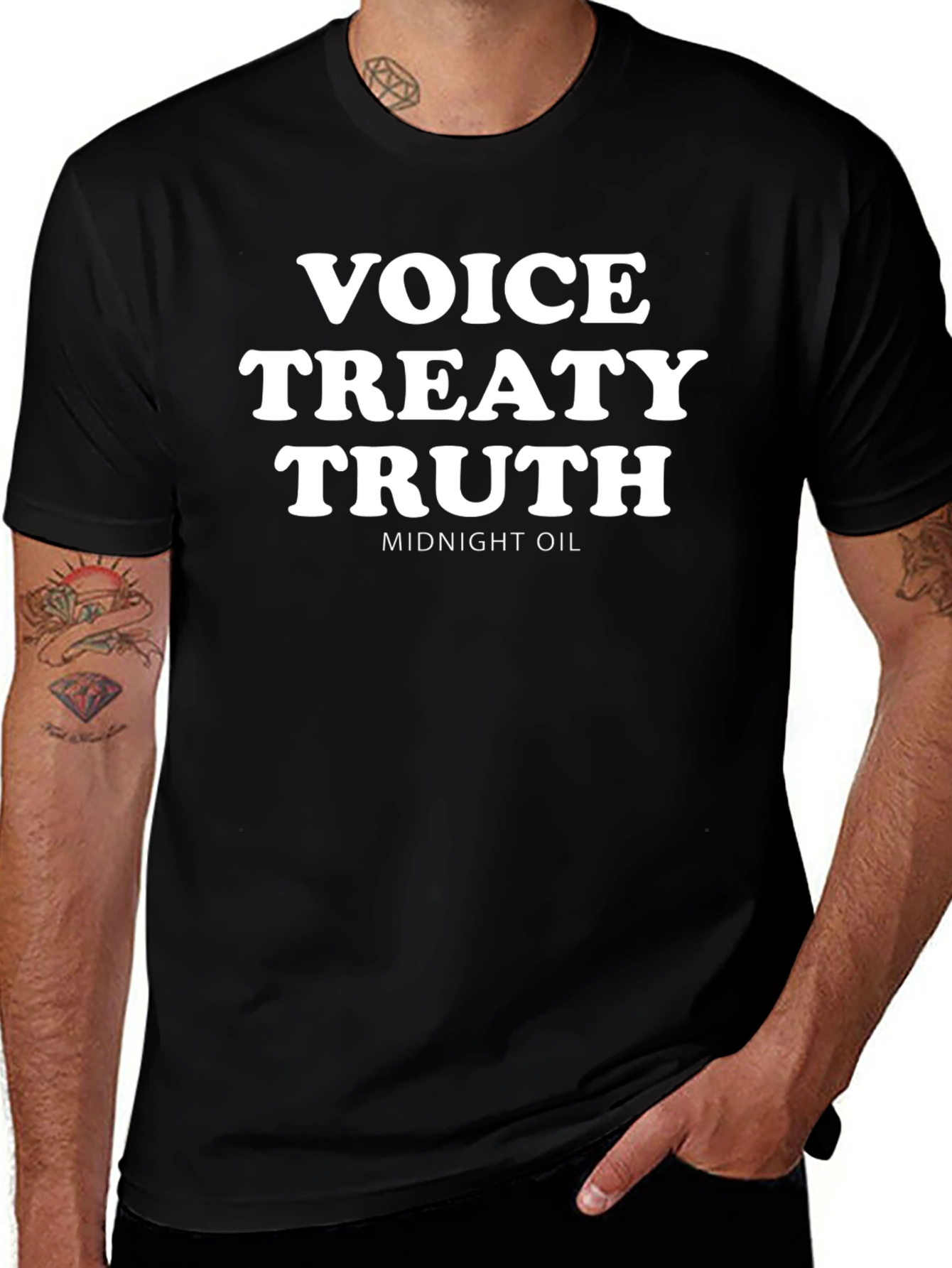 Variant 6 of Voice Treaty Truth Midnight Oil Graphic Tee