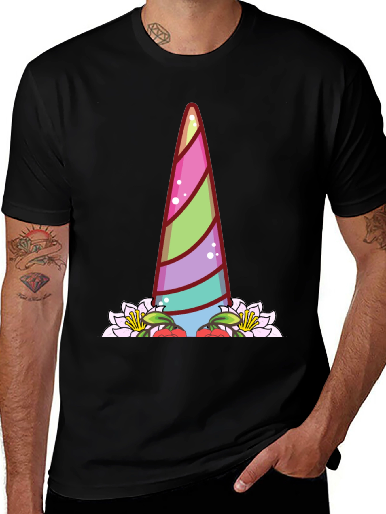 Unicorn Horn Graphic Tee - Magical Style!