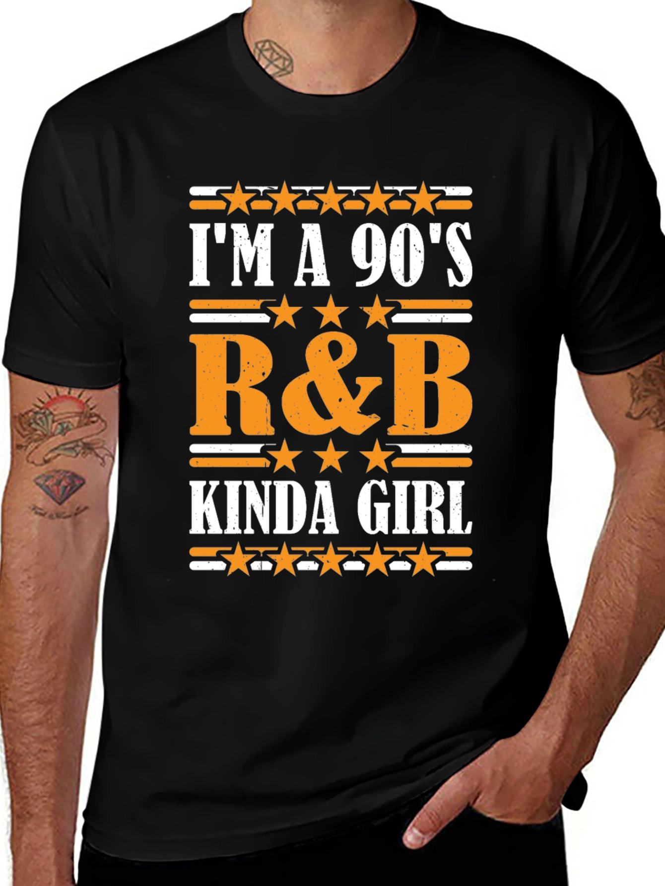 Variant 29 of 90's R&B Kinda Girl T-Shirt - Retro Music Tee