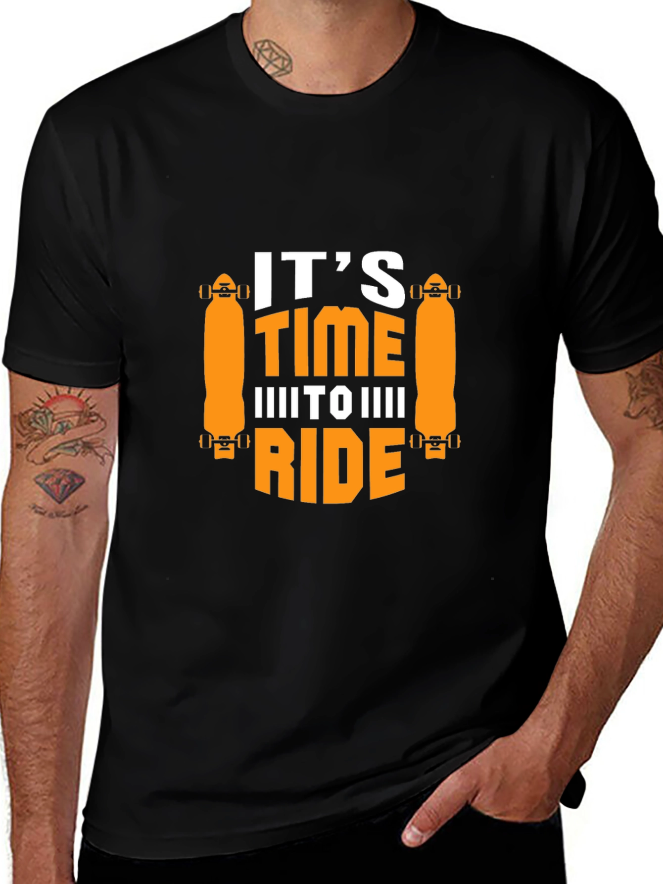 Variant 19 of Skateboarding T-Shirt: It's Time to Ride