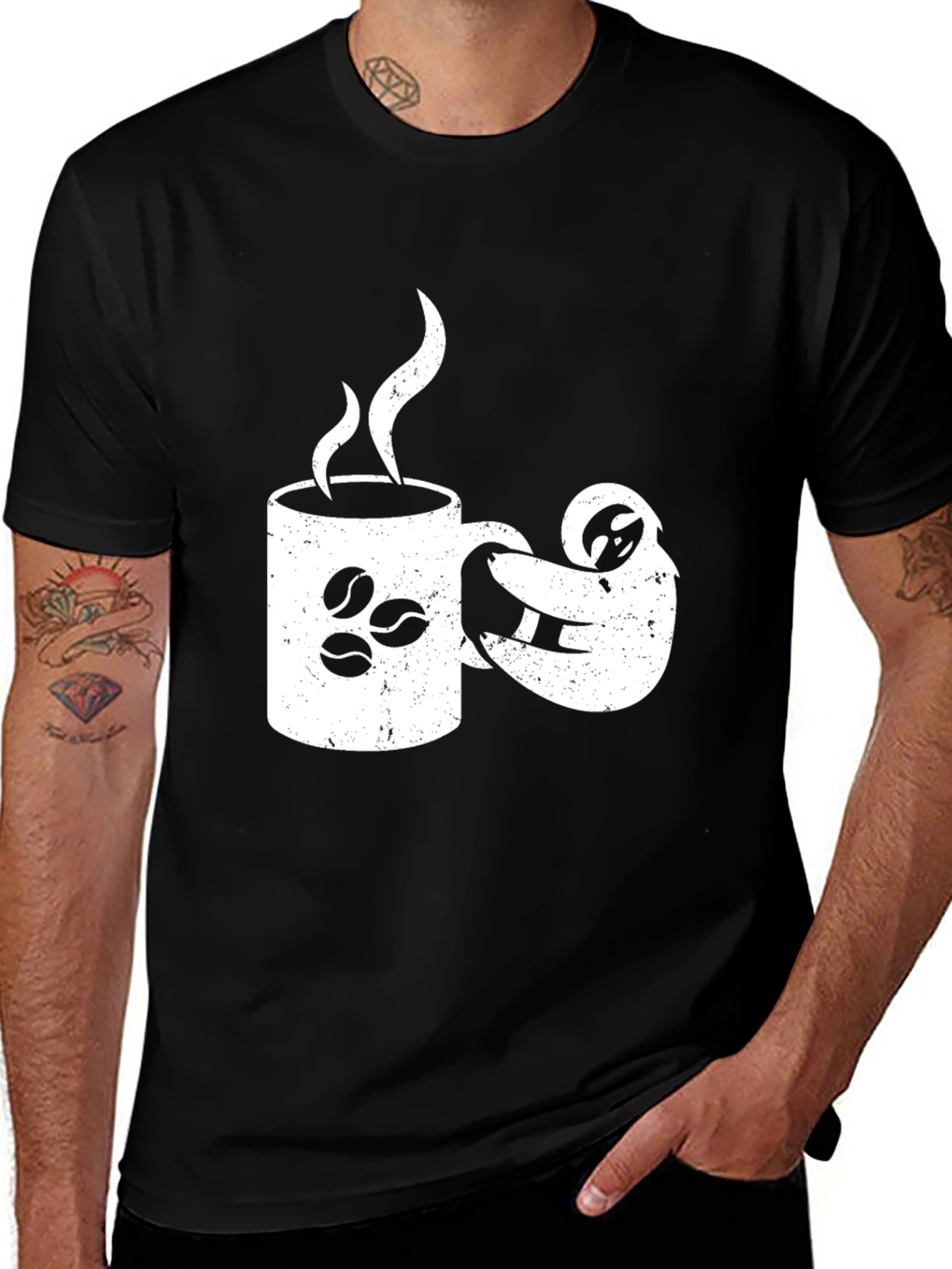 Variant 10 of Sloth Coffee Lover Graphic Tee