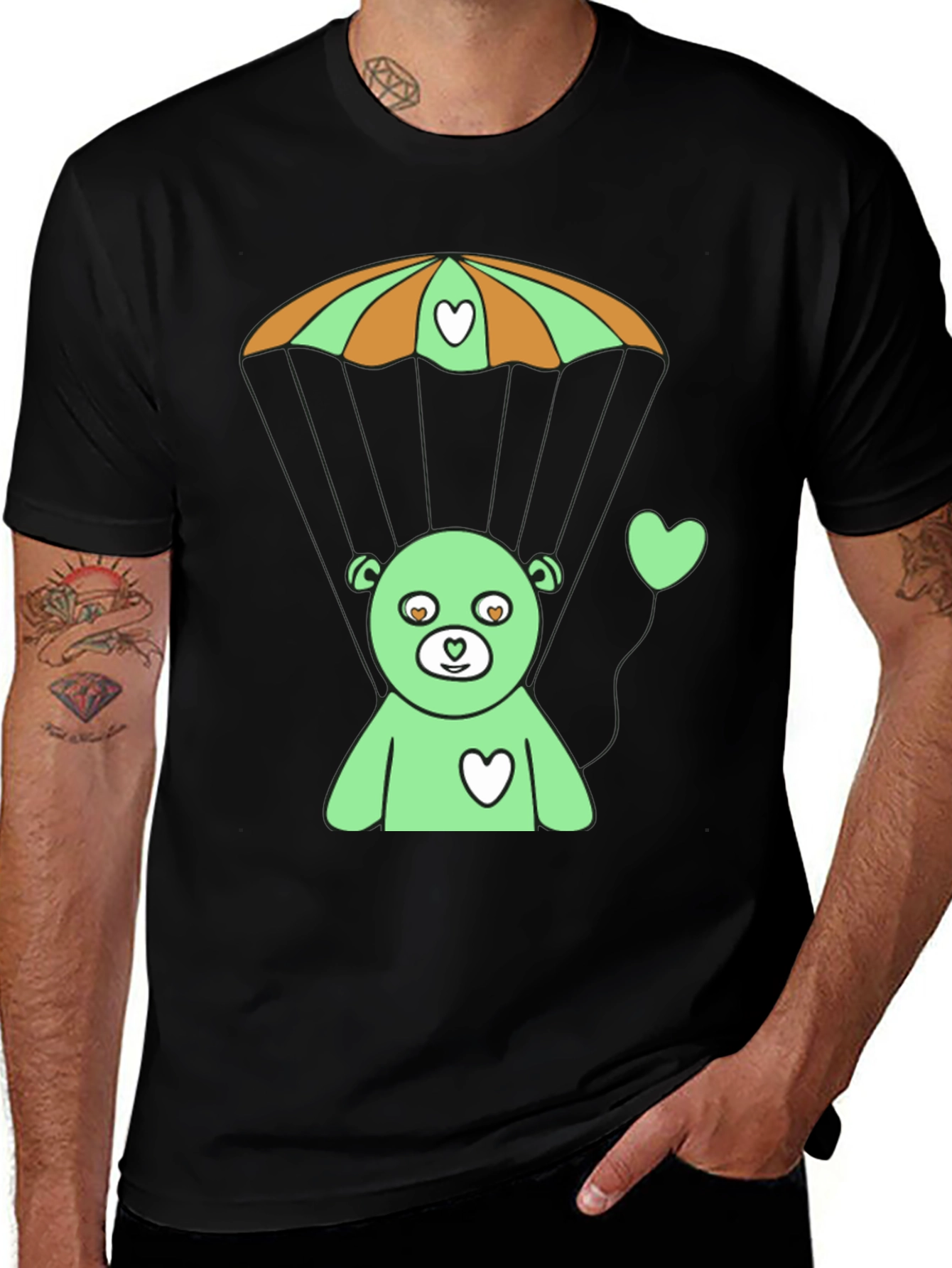 Cute Bear Parachute T-Shirt