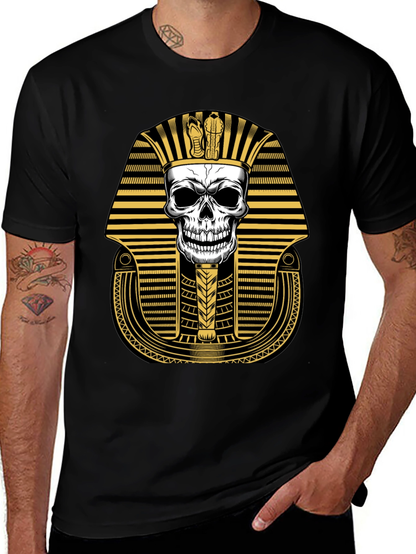Variant 3 of Skull Pharaoh Graphic Tee