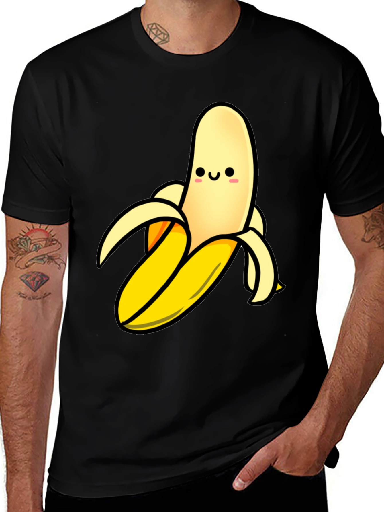 Variant 15 of Cute Banana Graphic Print Men's T-Shirt