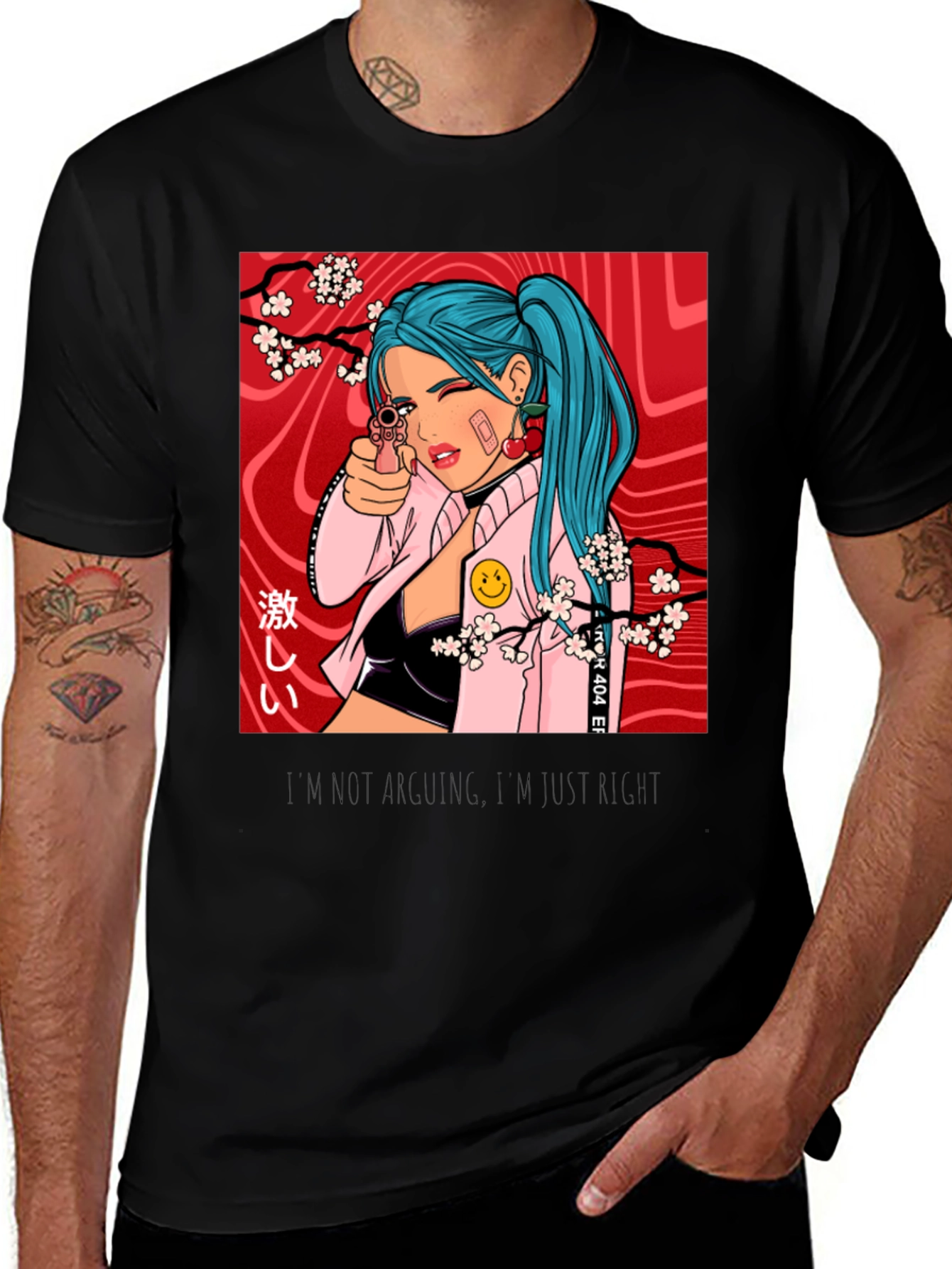 Variant 2 of Anime Girl Gun T-Shirt - Stylish Graphic Tee