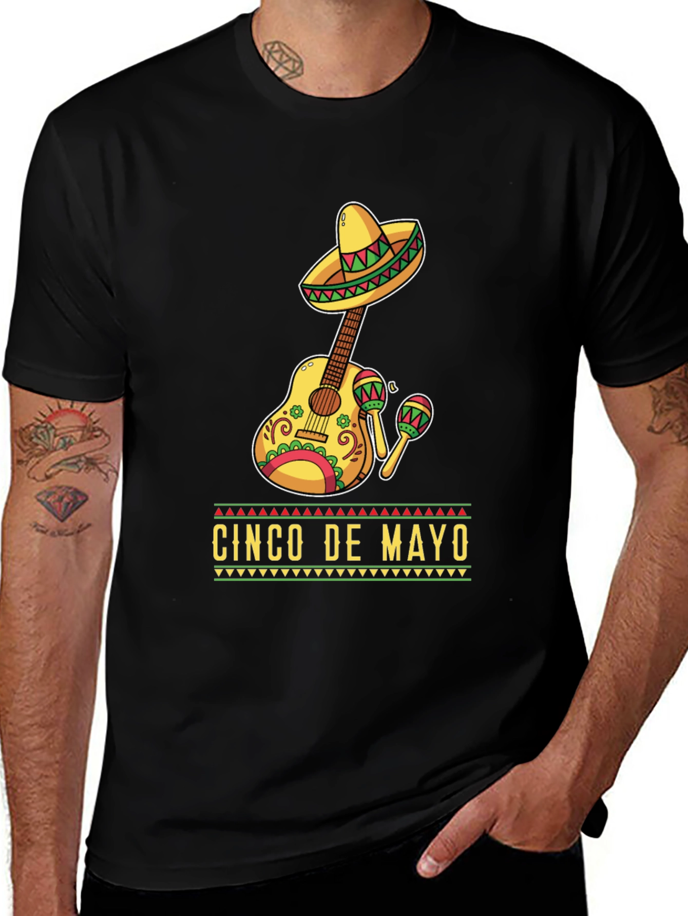 Cinco De Mayo Guitar T-Shirt