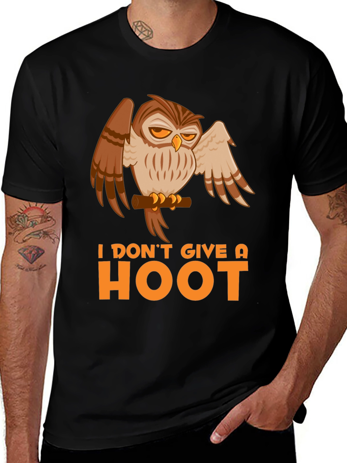 Variant 8 of I Don't Give a Hoot Owl Graphic Tee