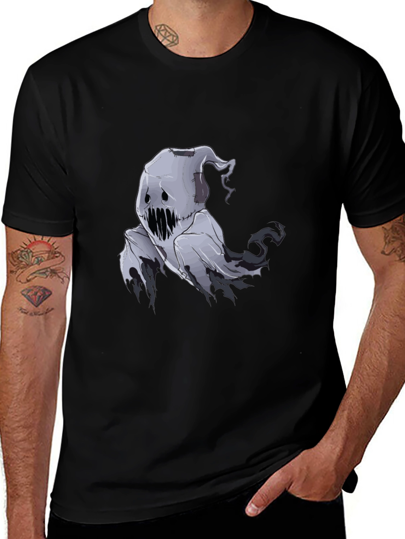 Variant 23 of Spooky Sack Ghost Graphic Tee