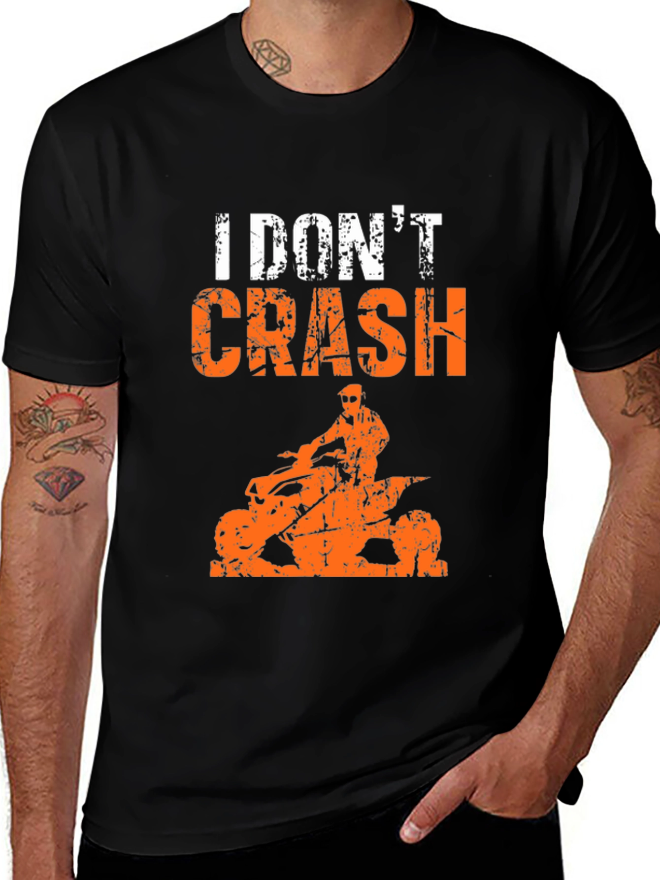 Variant 24 of I Don't Crash ATV T-Shirt